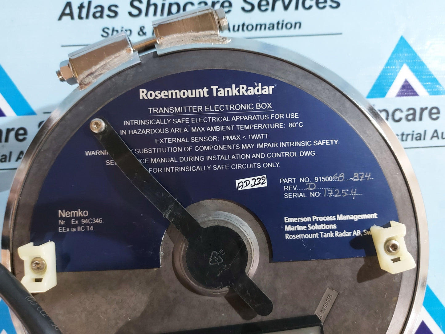 ROSEMOUNT TANKRADAR 9150067-874 TRANSMITTER ELECTRONIC BOX REV.D