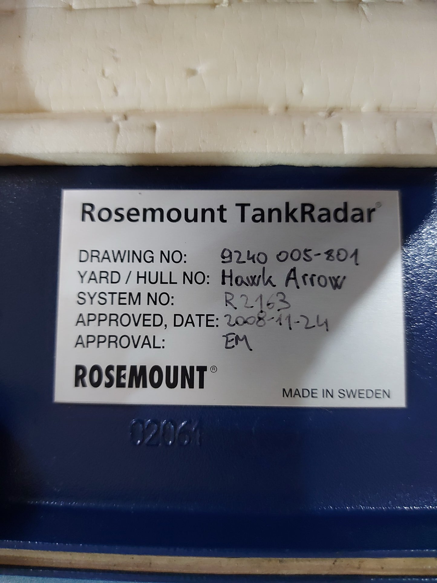 ROSEMOUNT TANKRADAR 9240 005-801 INPUT OUTPUT BOX