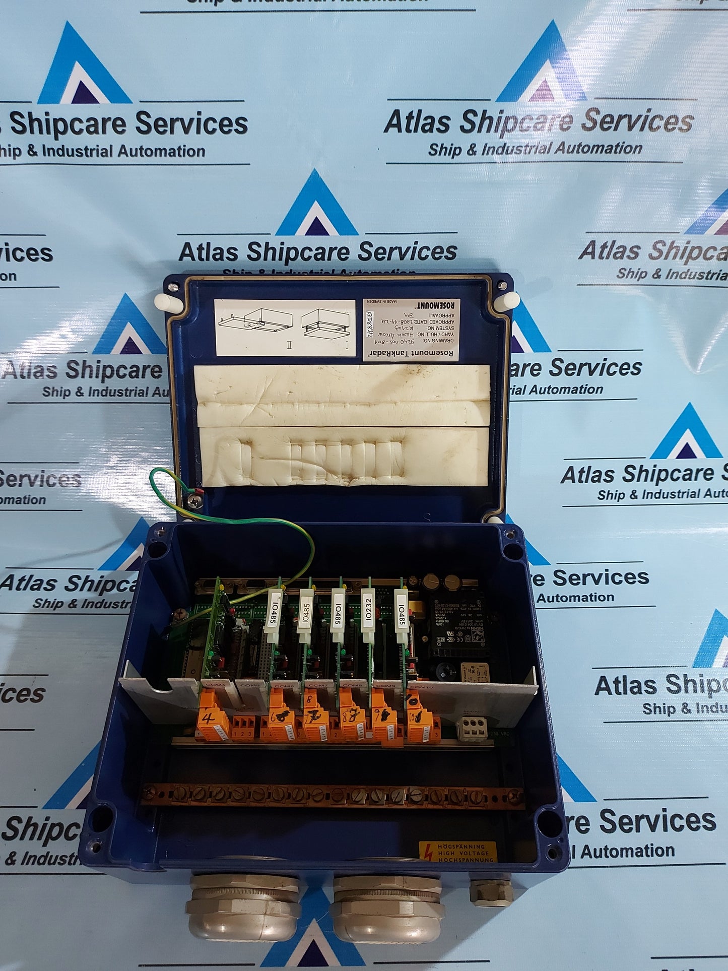 ROSEMOUNT TANKRADAR 9240 005-801 INPUT OUTPUT BOX