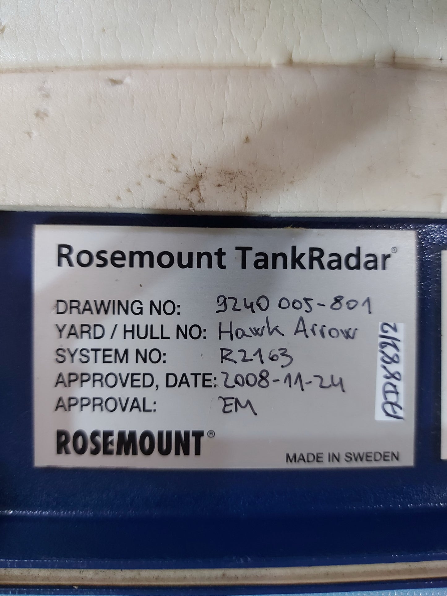 ROSEMOUNT TANKRADAR 9240 005-801 INPUT OUTPUT BOX