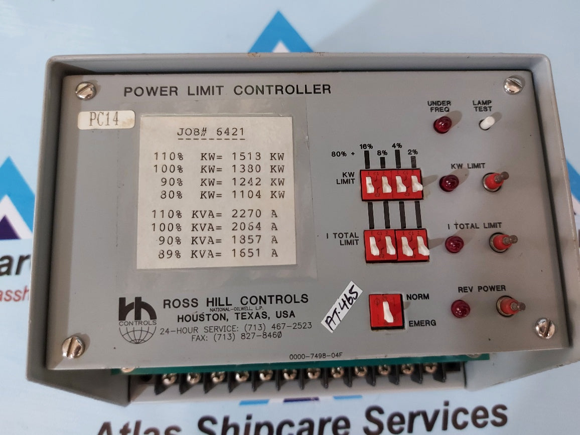 ROSS HILL 0000-7498-04F POWER LIMIT CONTROLLER
