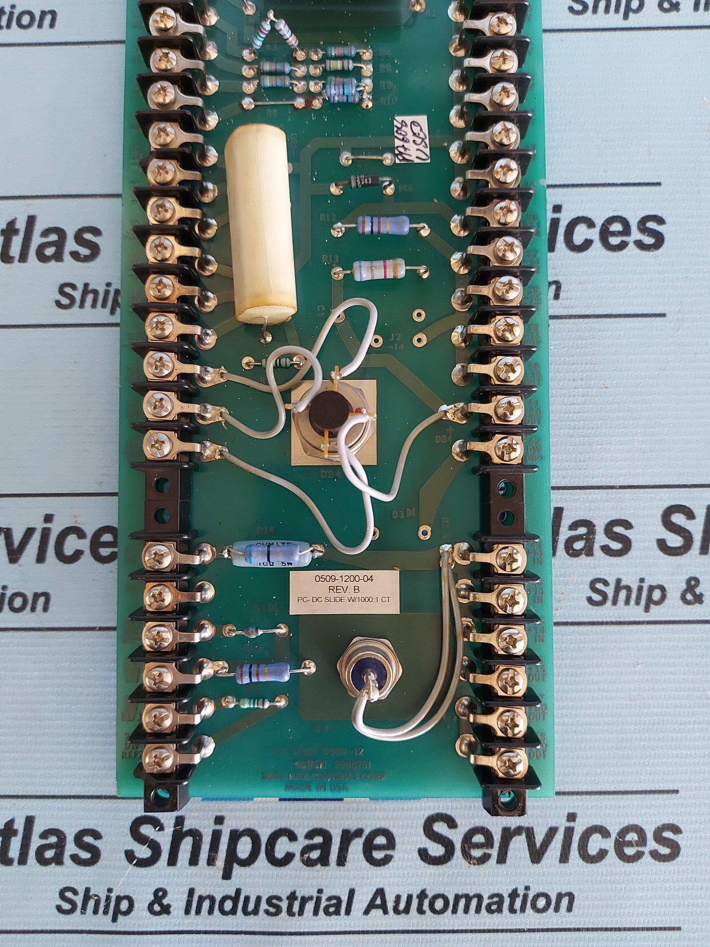 ROSS HILL CONTROLS 0509-1200-04 REV.B DC SLIDE PCB CARD