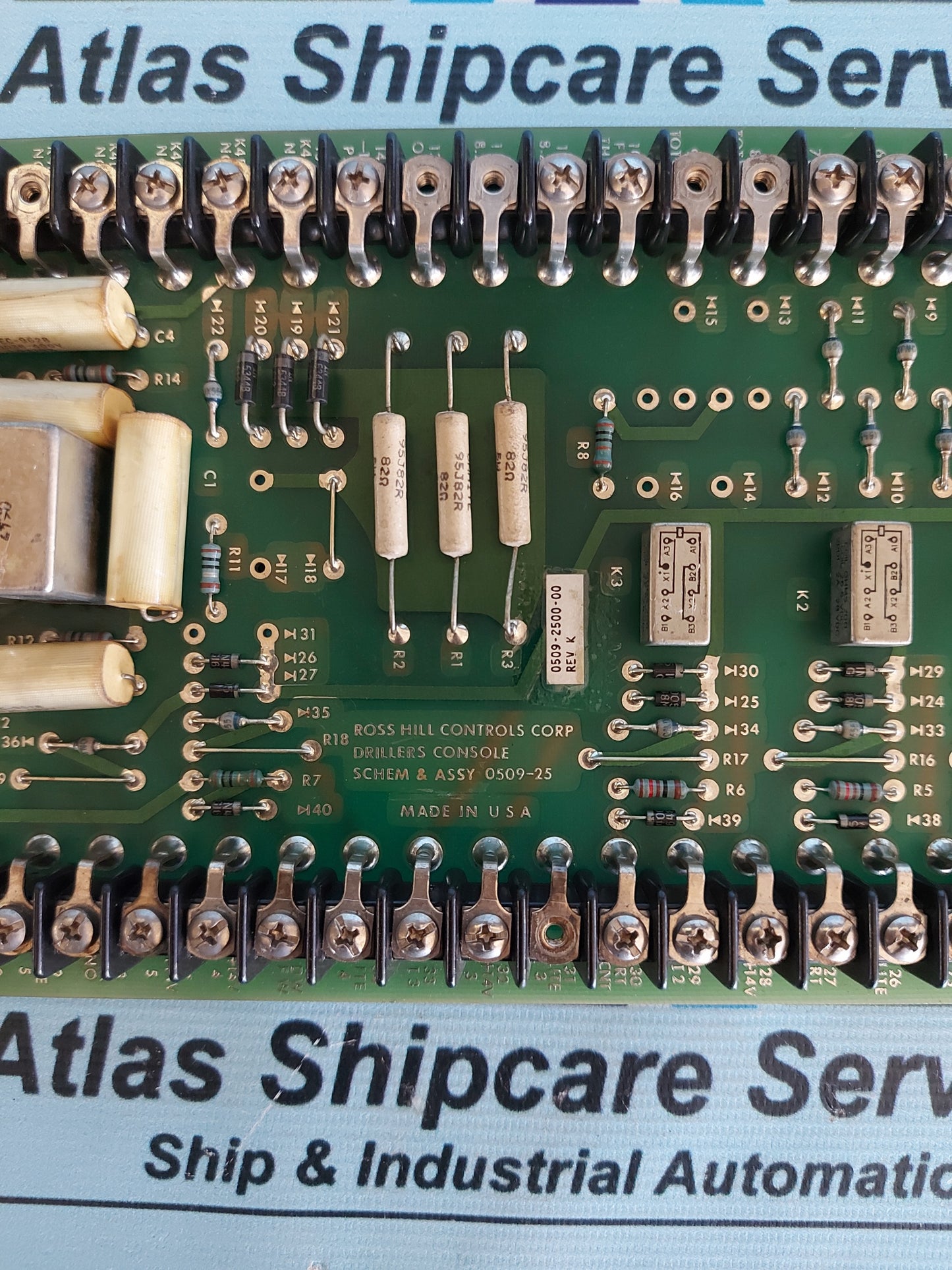 ROSS HILL CONTROLS DRILLERS CONSOLE 0509-2500-00 REV.K