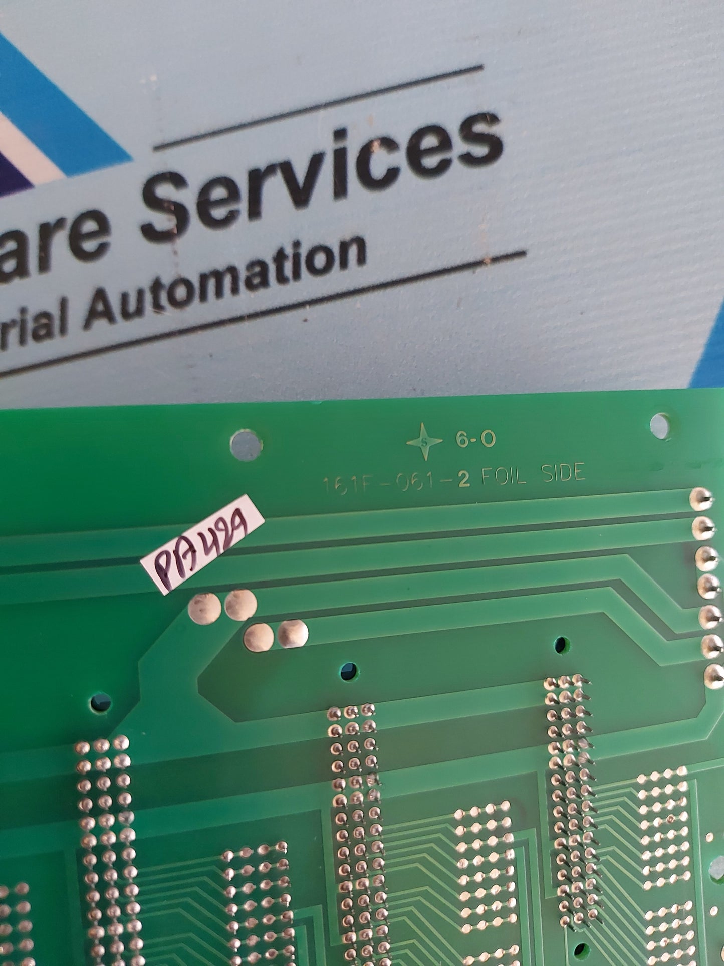 RYCO 161A-061-2 BACKPLANE 8-SLOT CARD RACK CHASSIS BOARD