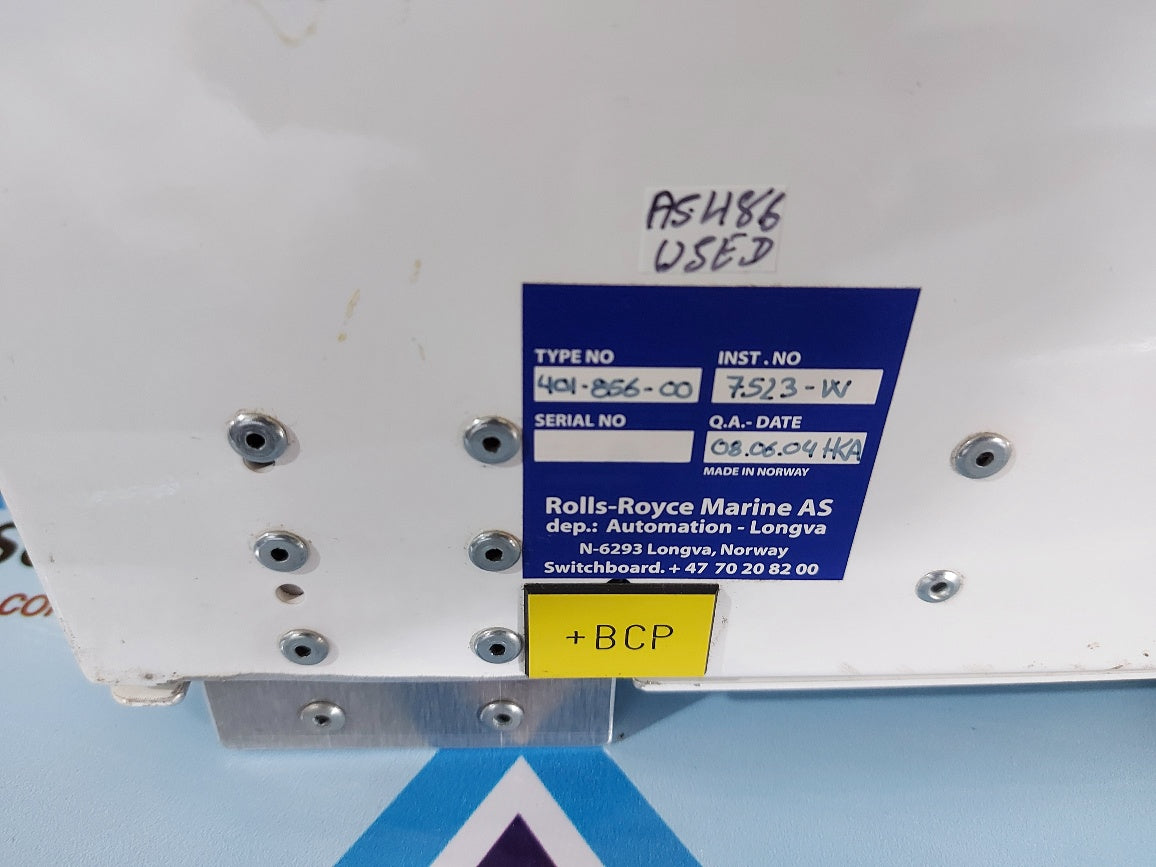 Rolls-Royce 401-856-00 Control Panel System