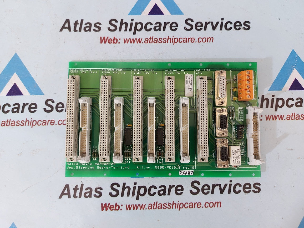 Rolls-Royce 5880-PC1019 Rev.B Steering Gears-Tenfjord Pcb Card