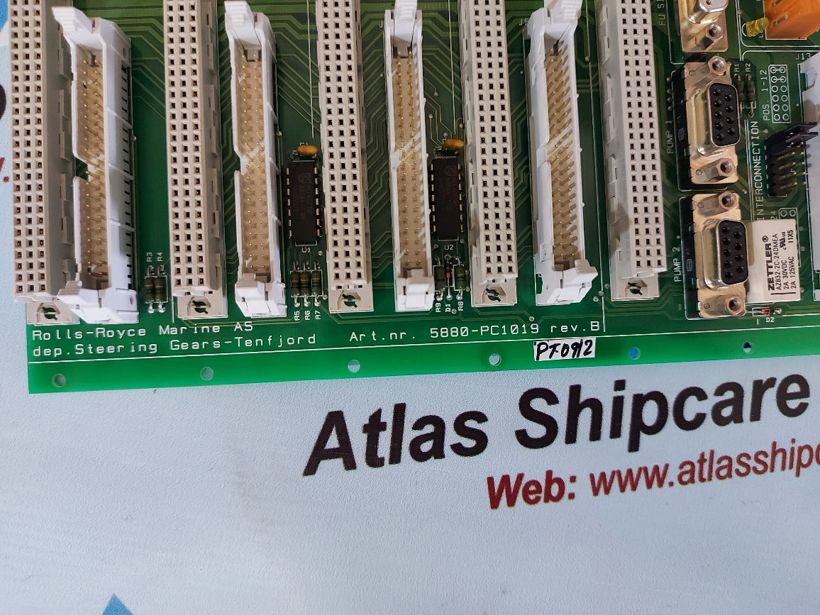 Rolls-Royce 5880-PC1019 Rev.B Steering Gears-Tenfjord Pcb Card