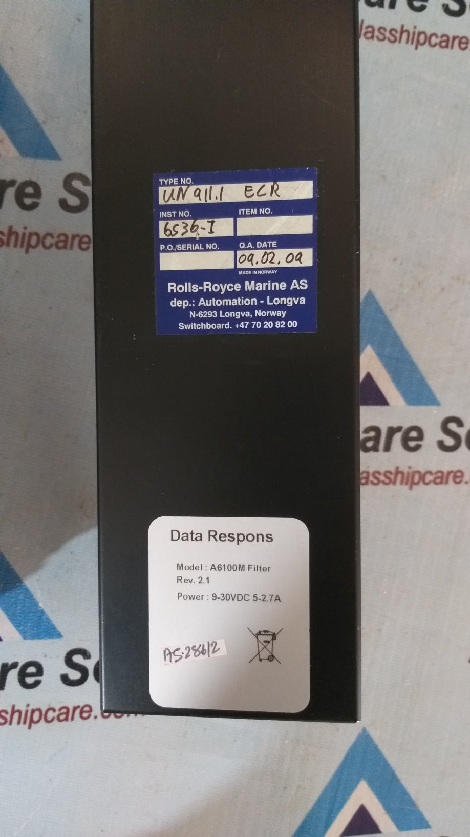 Rolls-Royce A6100M Filter UN 911.1 ECR