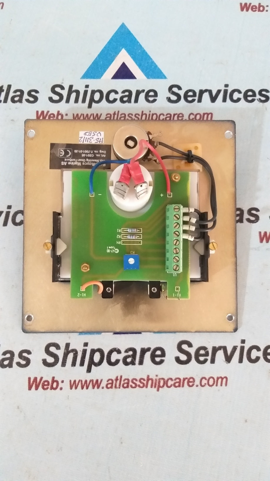 Rolls-Royce CE01-05 Rudder Panel Meter 0 To 50