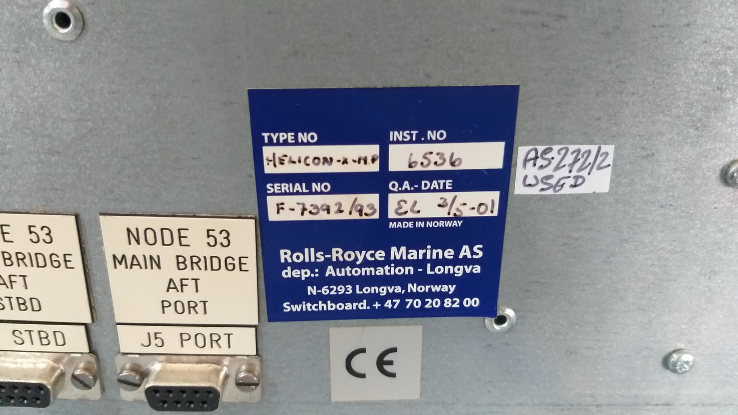 Rolls-Royce Helicon-X-MP 6536 Control Panel