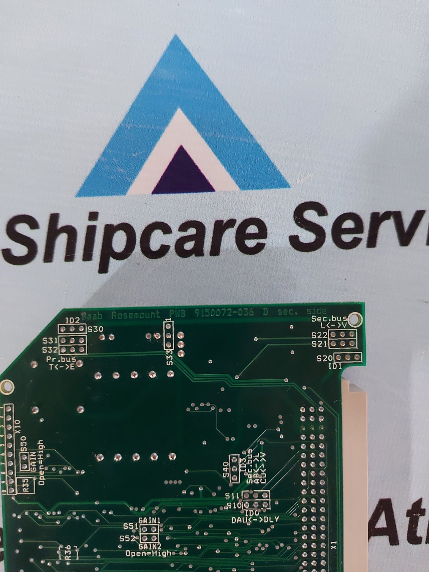 SAAB ROSEMOUNT 9150072-036 GAUGING SYSTEM ANALOG OUTPUT CARD