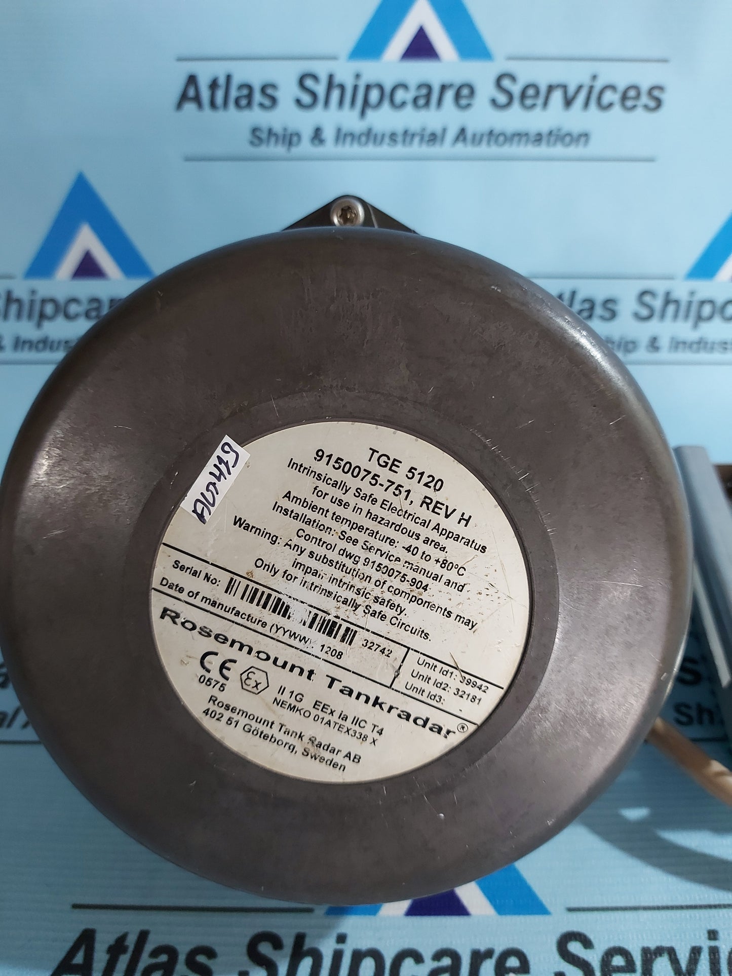 SAAB ROSEMOUNT TANK RADAR TGE 5120 TANK LEVEL GAUGING SYSTEM REV.H AG413