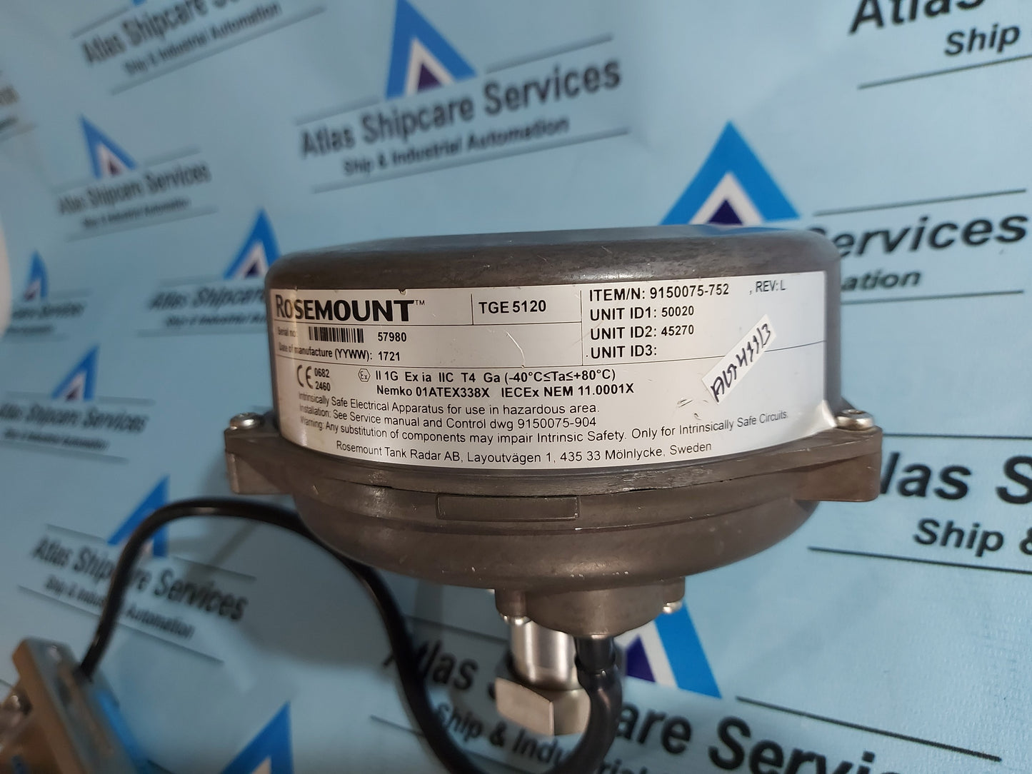 SAAB ROSEMOUNT TANK RADAR TGE 5120 TANK LEVEL GAUGING SYSTEM REV.L AG411