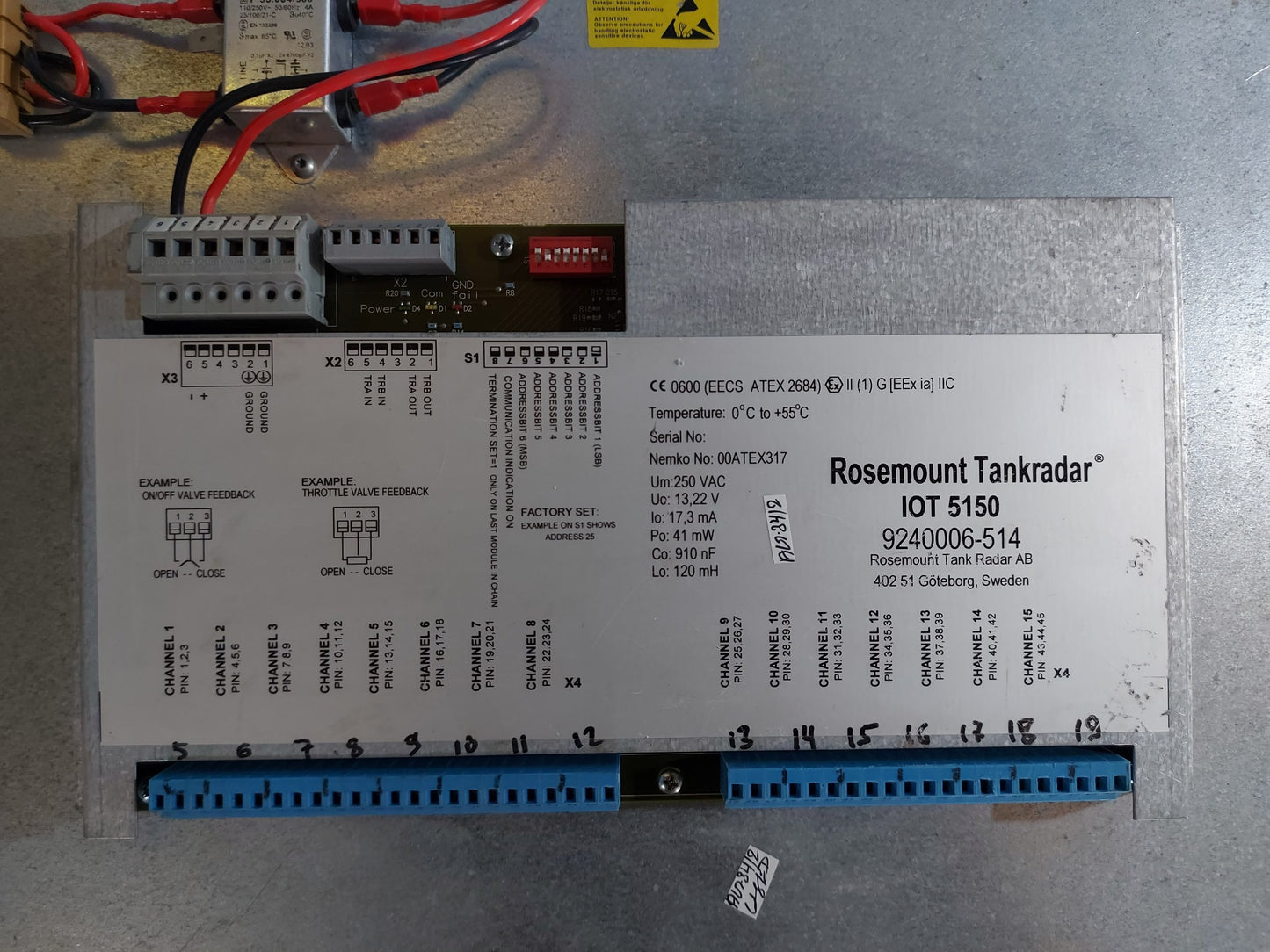 SAAB ROSEMOUNT TANKRADAR IOT 5150 9240006-514 AG34