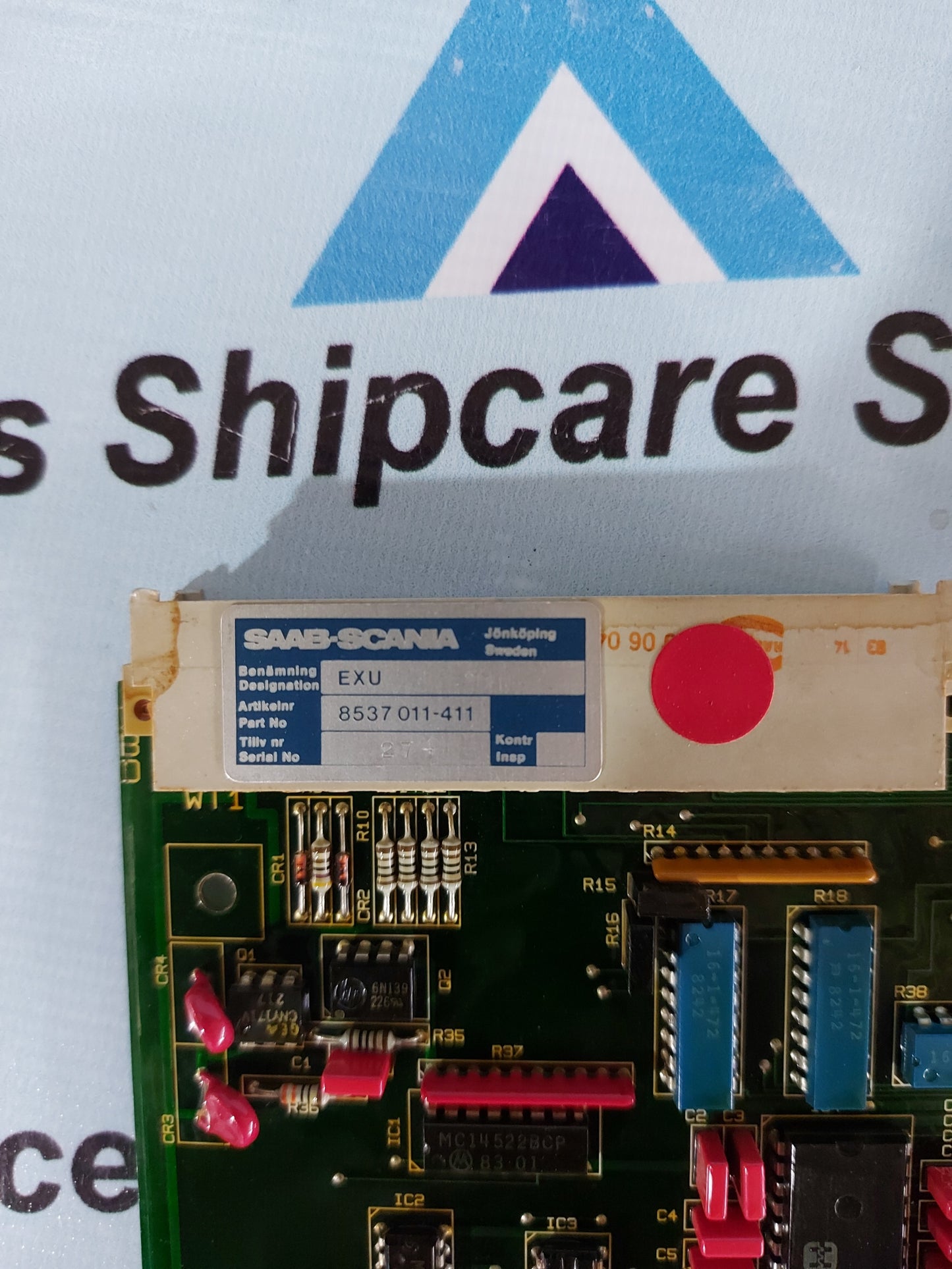 SAAB STALETRONIC 2000 1891 705 PCB CARD P/N KK 8537 01-411