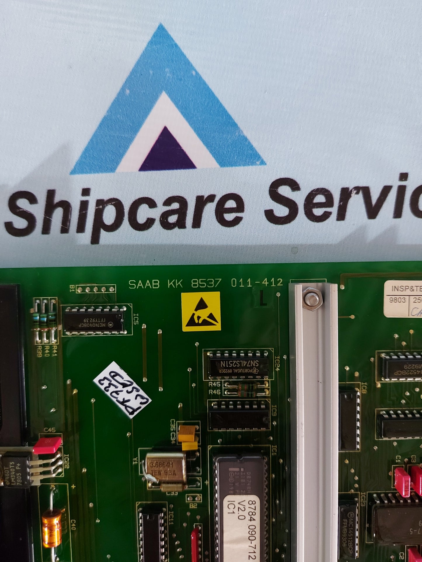 SAAB STALETRONIC 2000 1891 705 PCB CARD P/N KK 8537 011-412 L