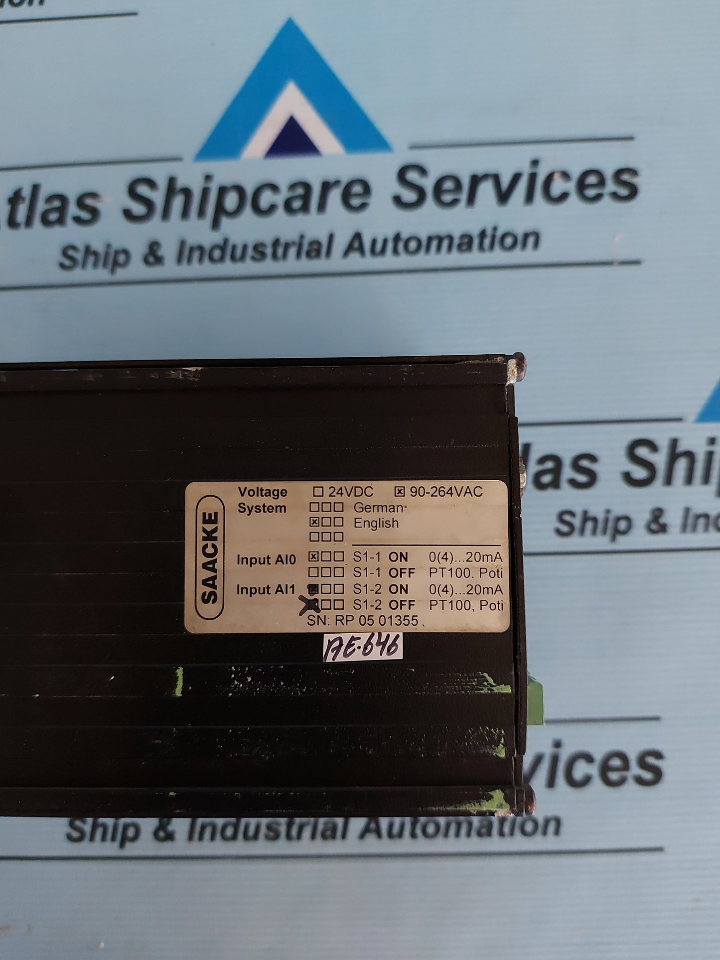 SAACKE RSE-P II CONTROLLER 90-264VAC