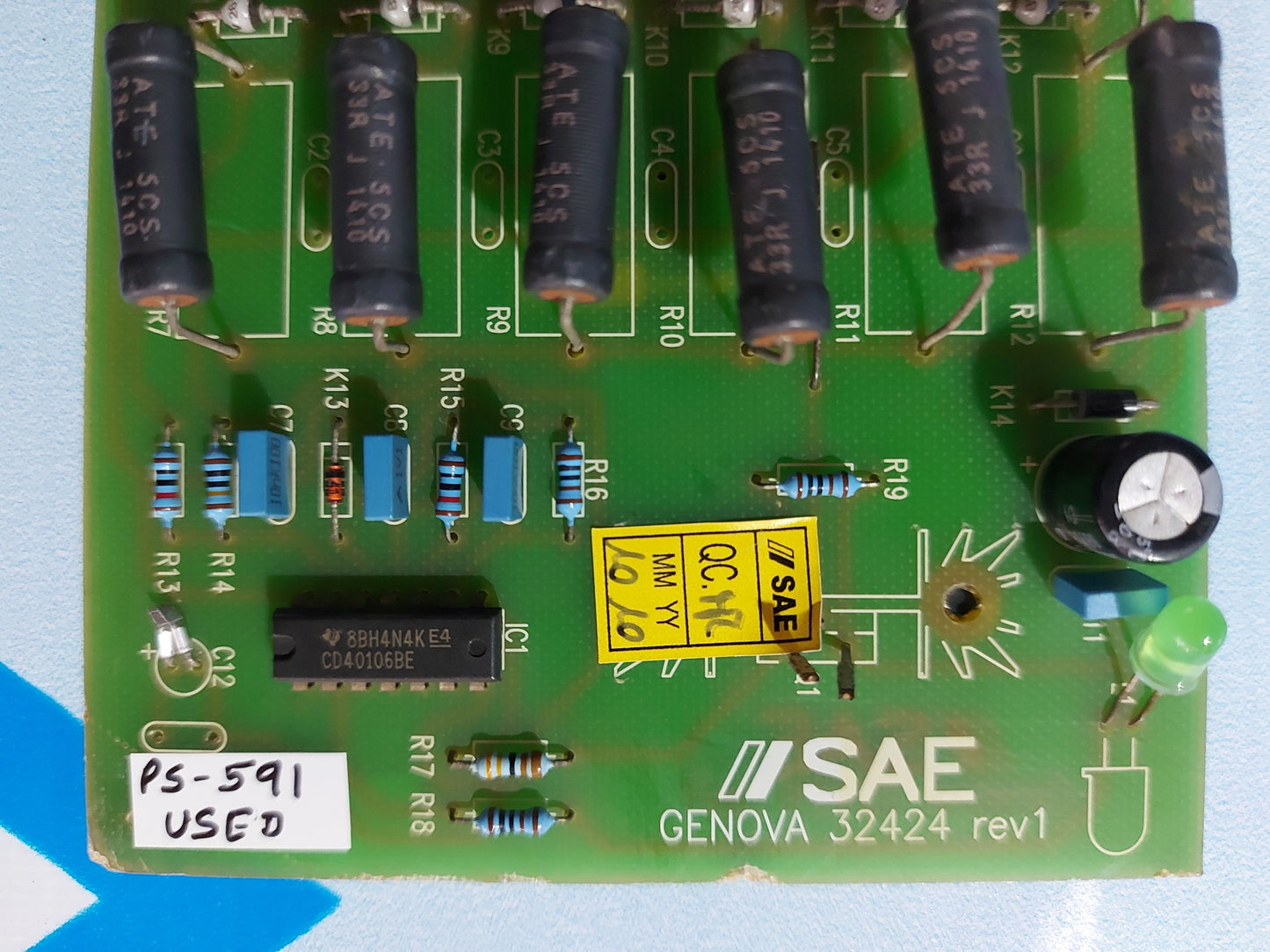 SAE GENOVA 32424 REV1 PCB CARD