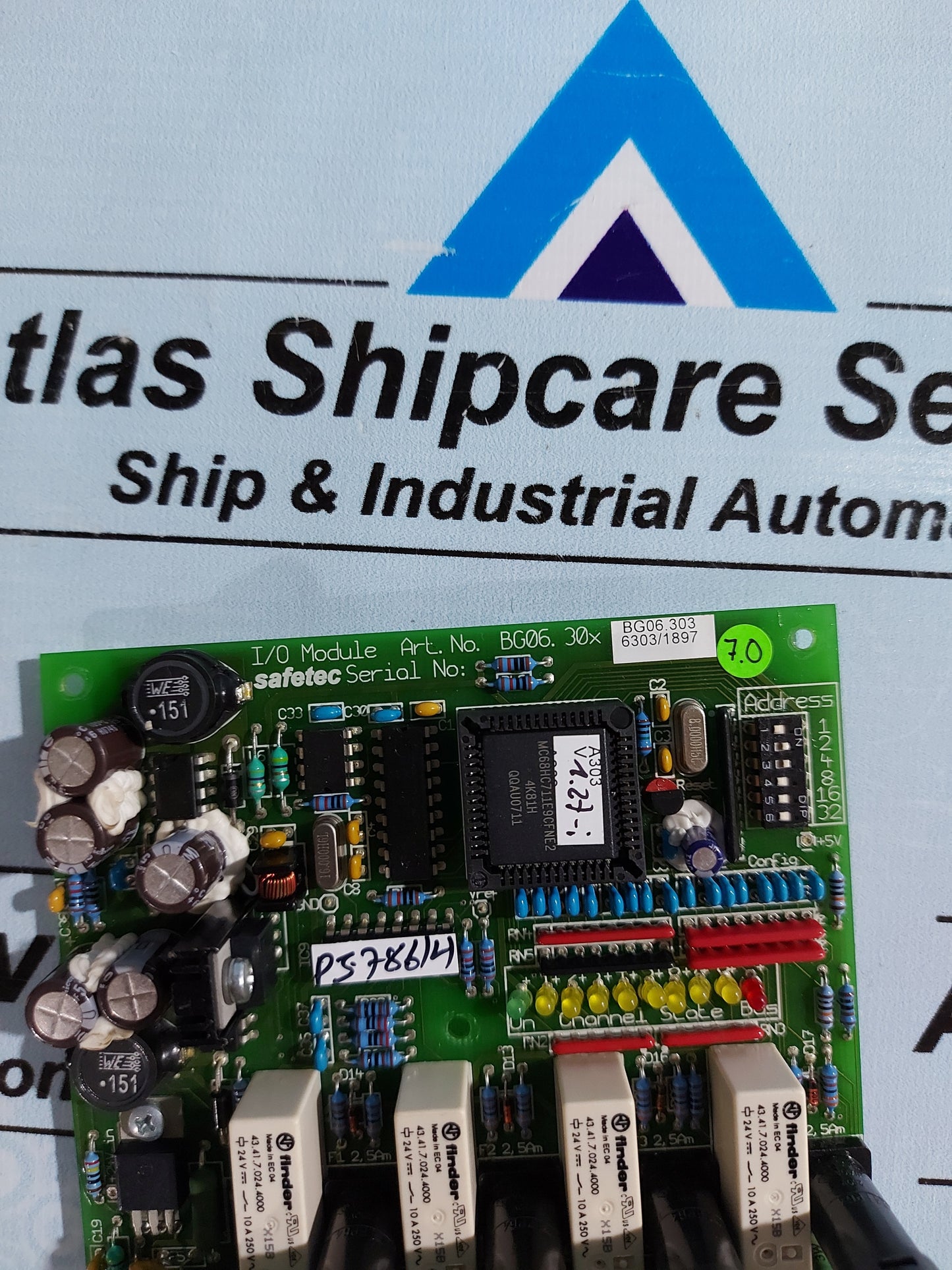 SAFETEC BG06.30X BG06.303 I/O MODULE