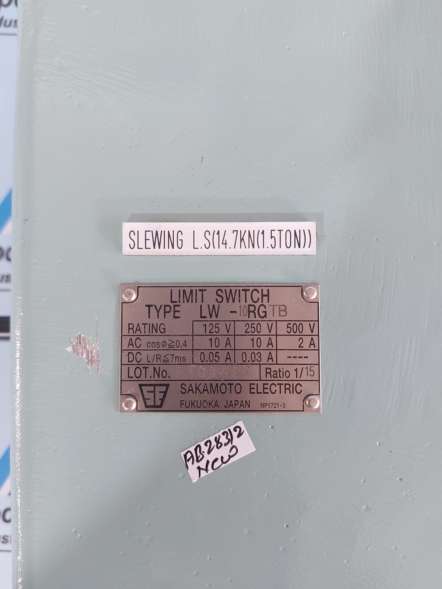 SAKAMOTO LW-10RGTB LIMIT SWITCH