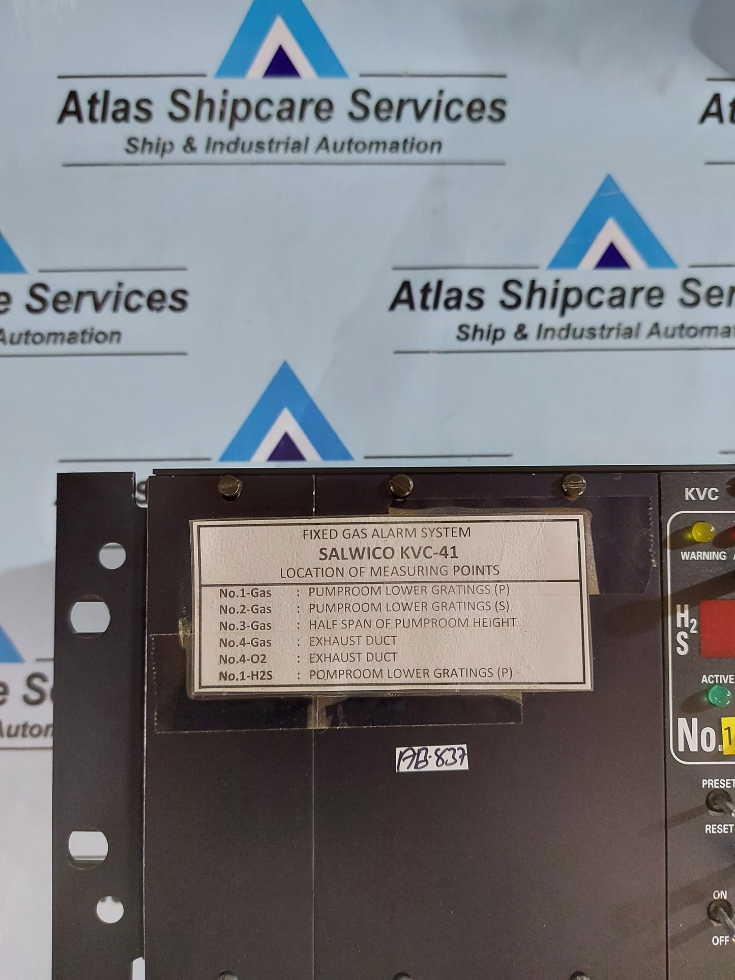 SALWICO KVC-41 FIXED GAS ALARM SYSTEM