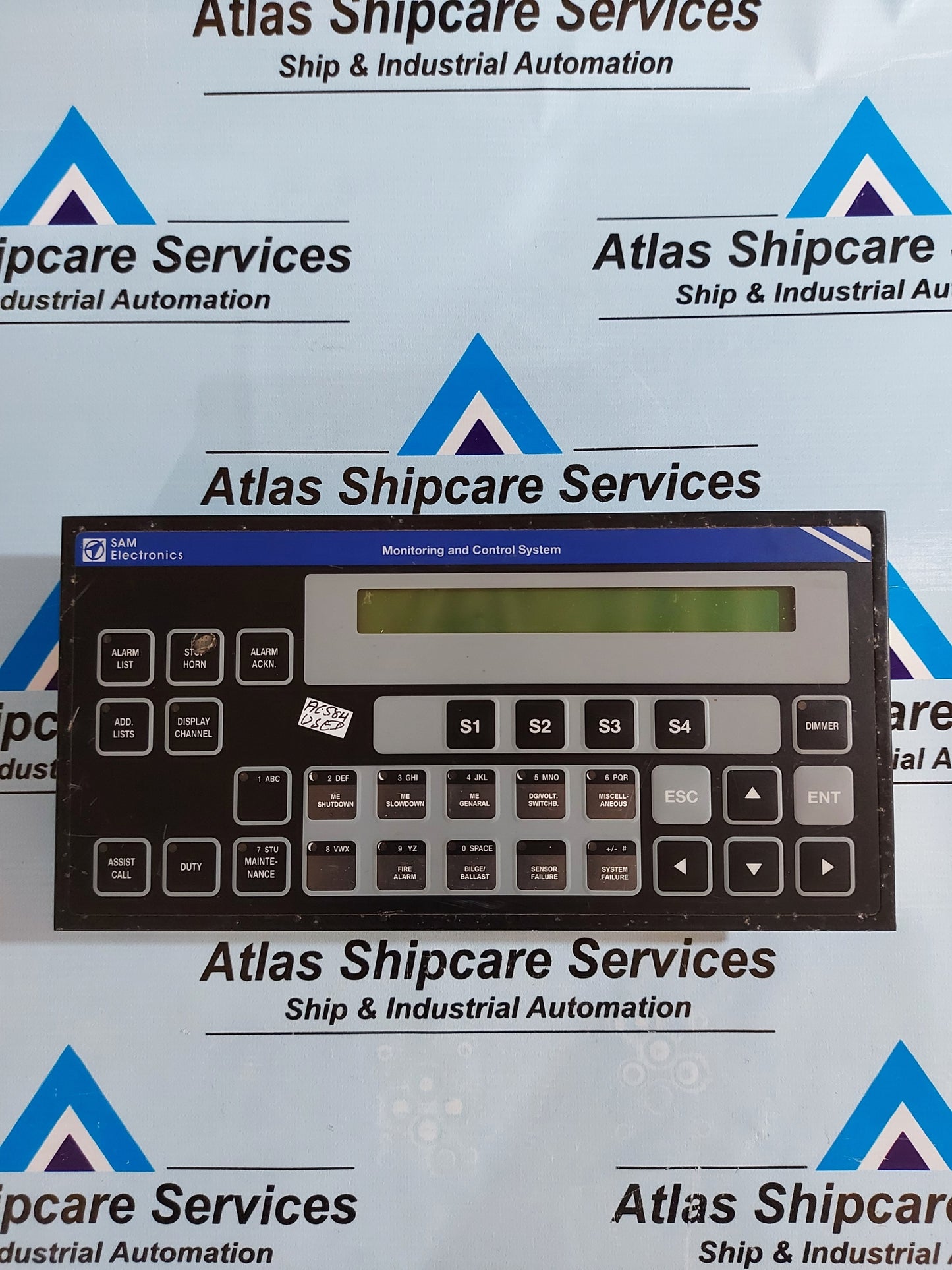 SAM ELECTRONICS DAP 2200 AAP MONITORING AND CONTROL SYSTEM P/N 815.001.112 01