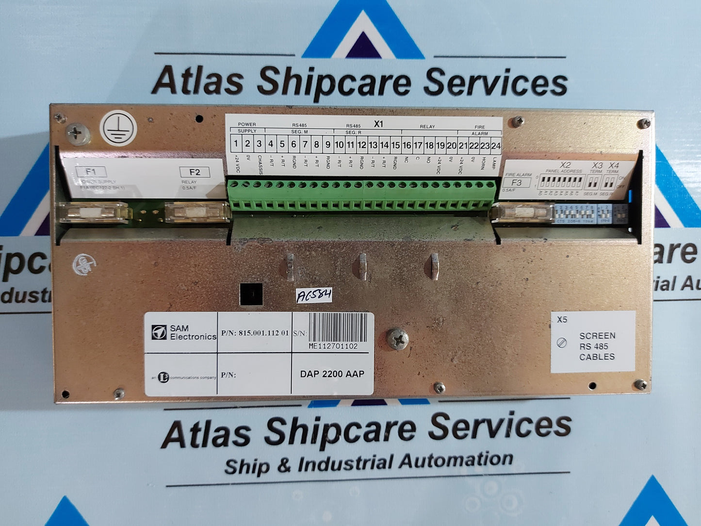 SAM ELECTRONICS DAP 2200 AAP MONITORING AND CONTROL SYSTEM P/N 815.001.112 01