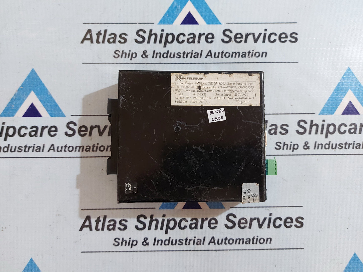 SAN TELEQUIP SC10EKE SERIAL TO ETHERNET CONVERTER