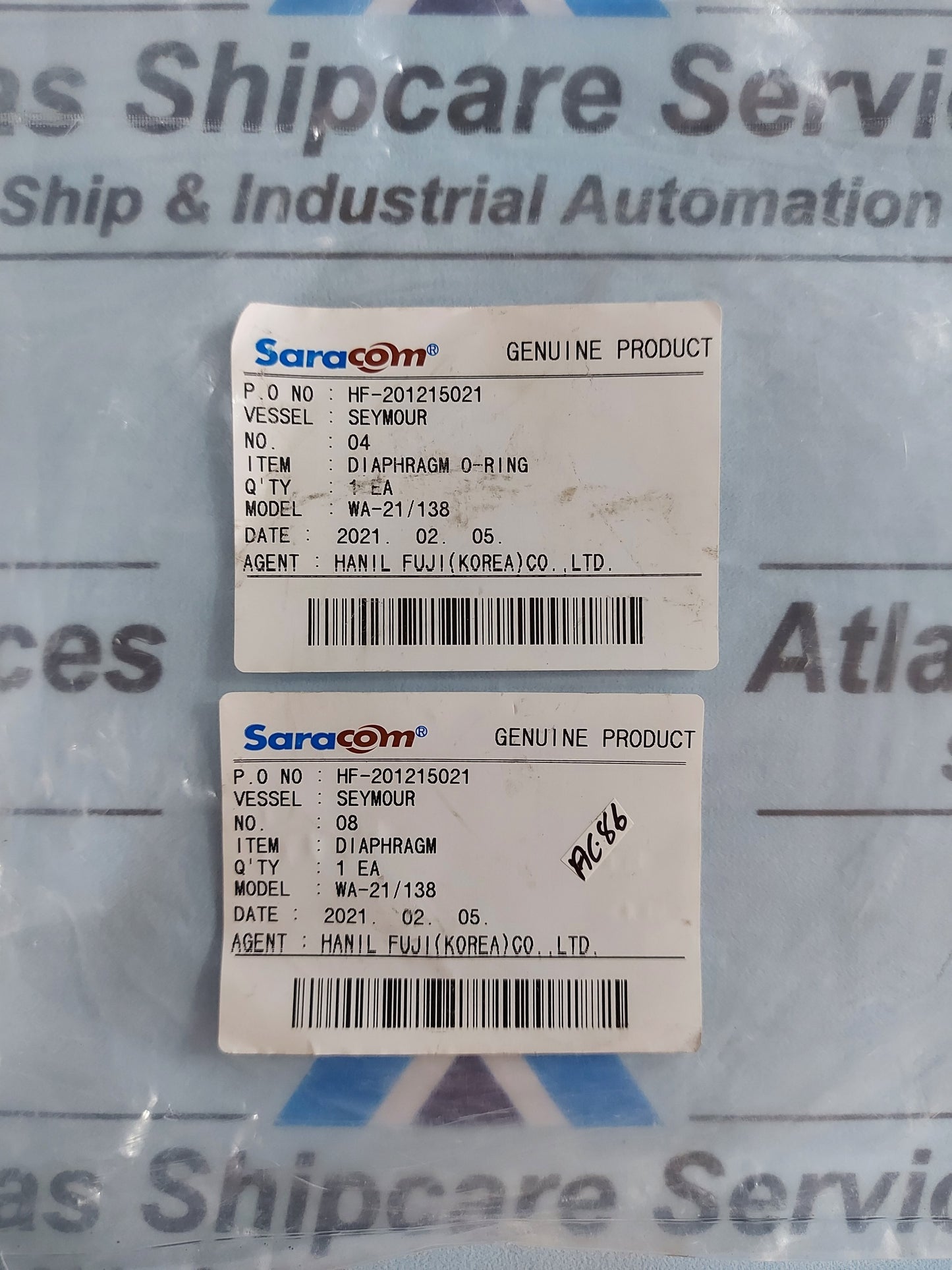 SARACOM WA-21/138 DIAPHRAGM