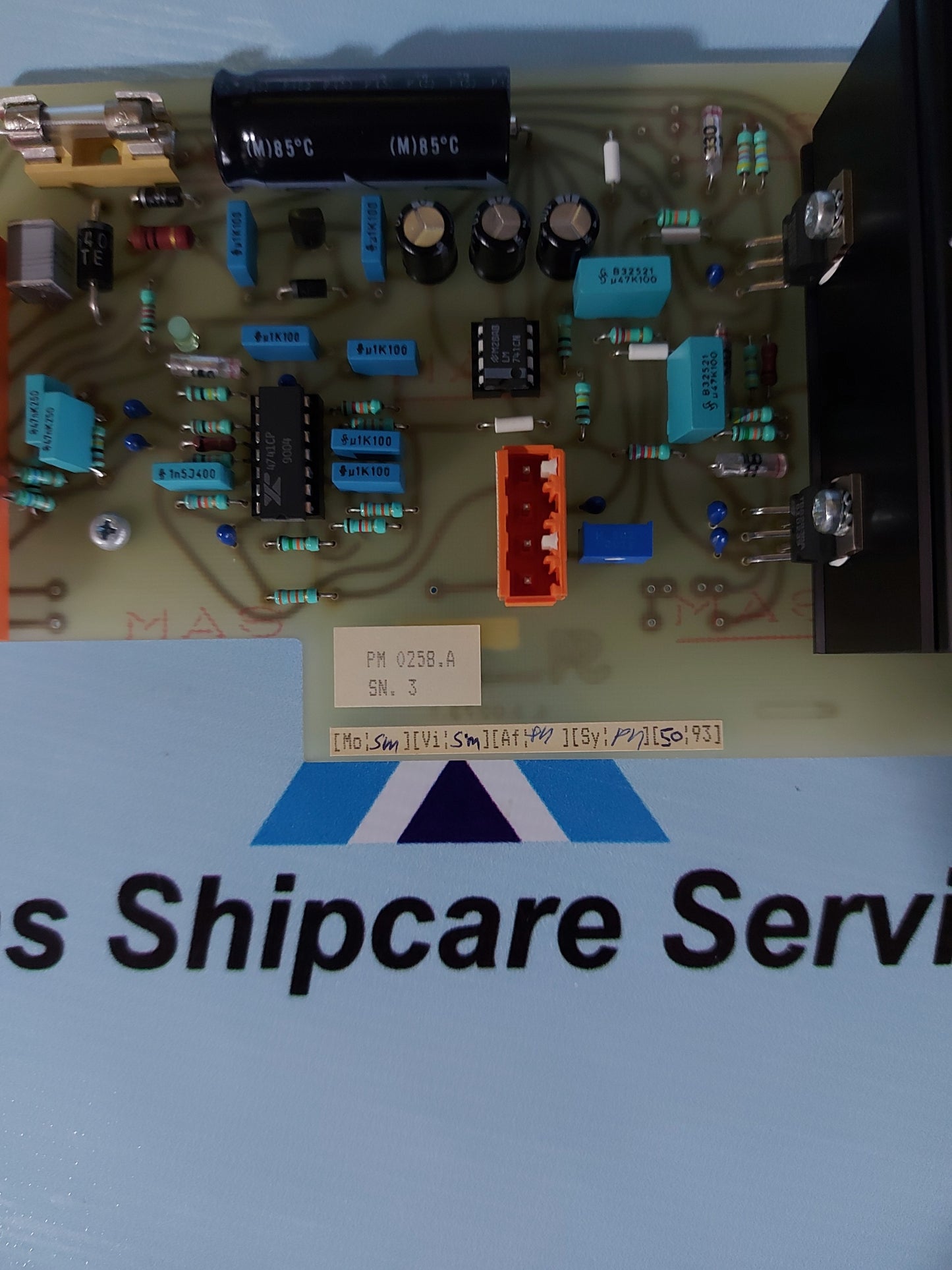 SCANACOUSTIC PM0258.A PRINT CARD FOR AMPLIFIER