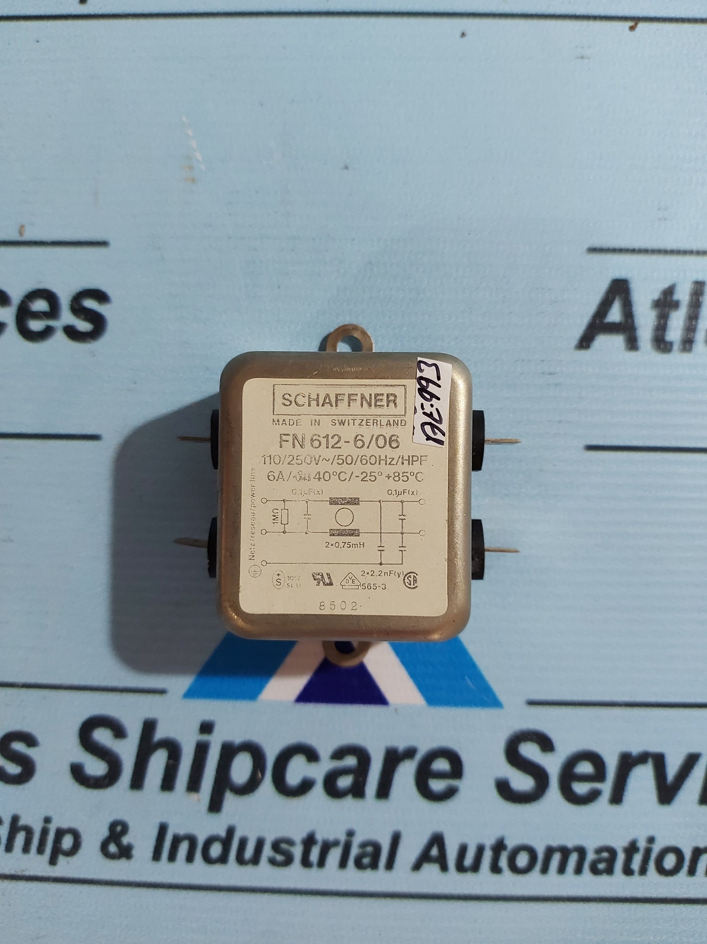 SCHAFFNER FN 612-6/06 POWER LINE FILTER
