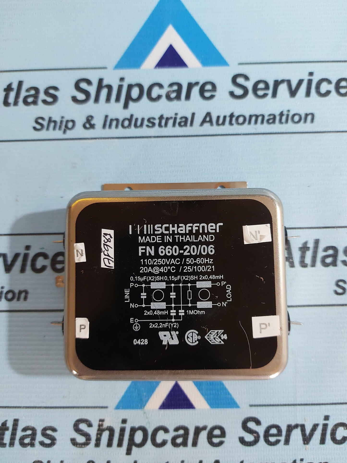 SCHAFFNER FN 660-20/06 POWER LINE FILTER