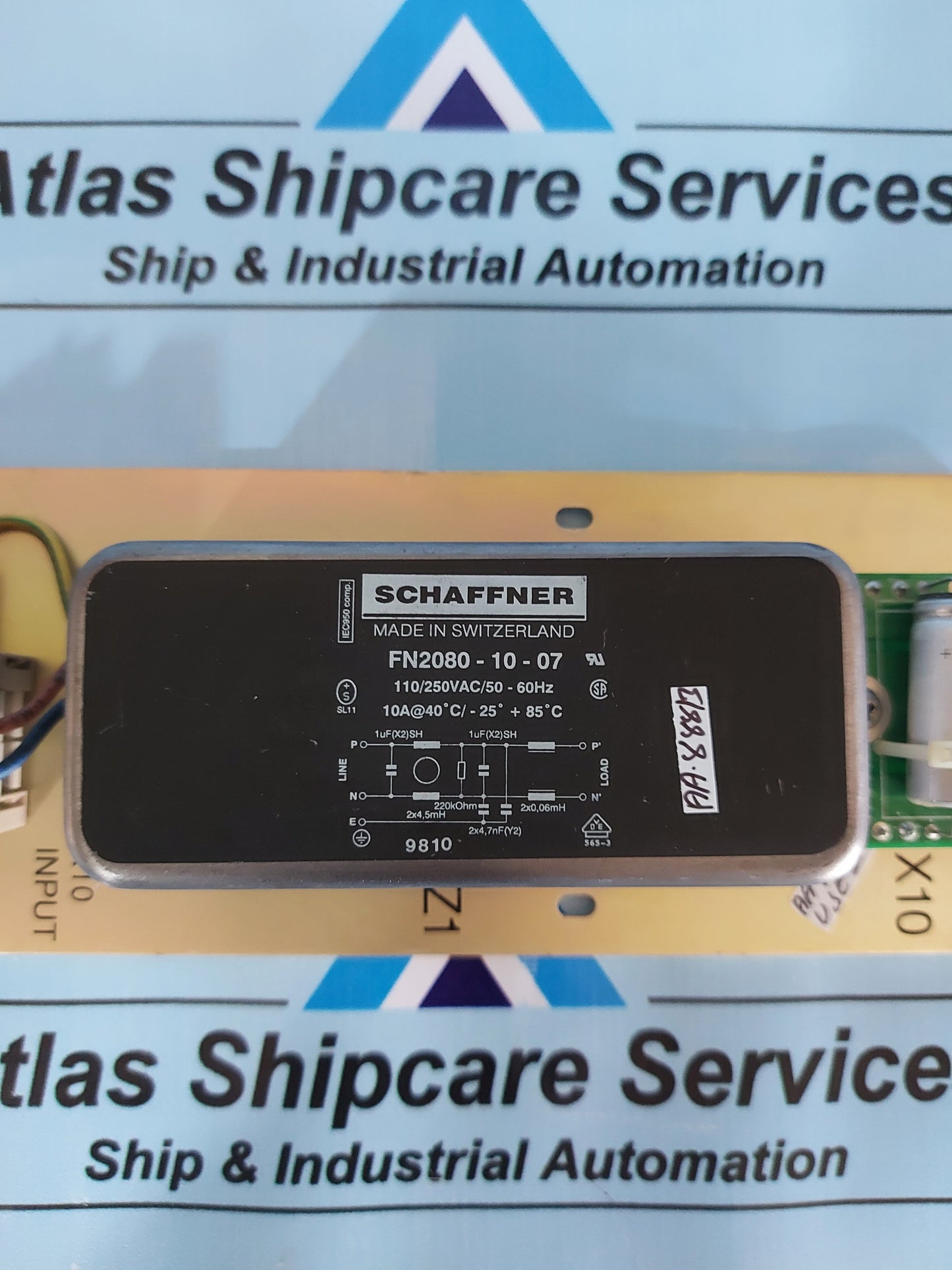 SCHAFFNER FN2080-10-07 110/250VAC/50-60Hz