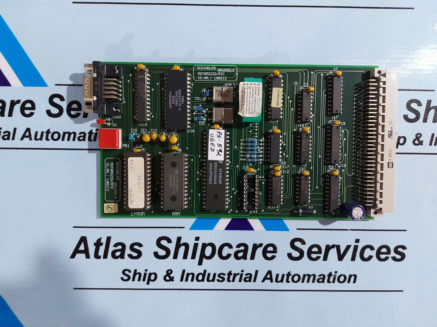 SCHINDLER BRUSSELS MOT8RS232 L00212 ELEVATOR BOARD