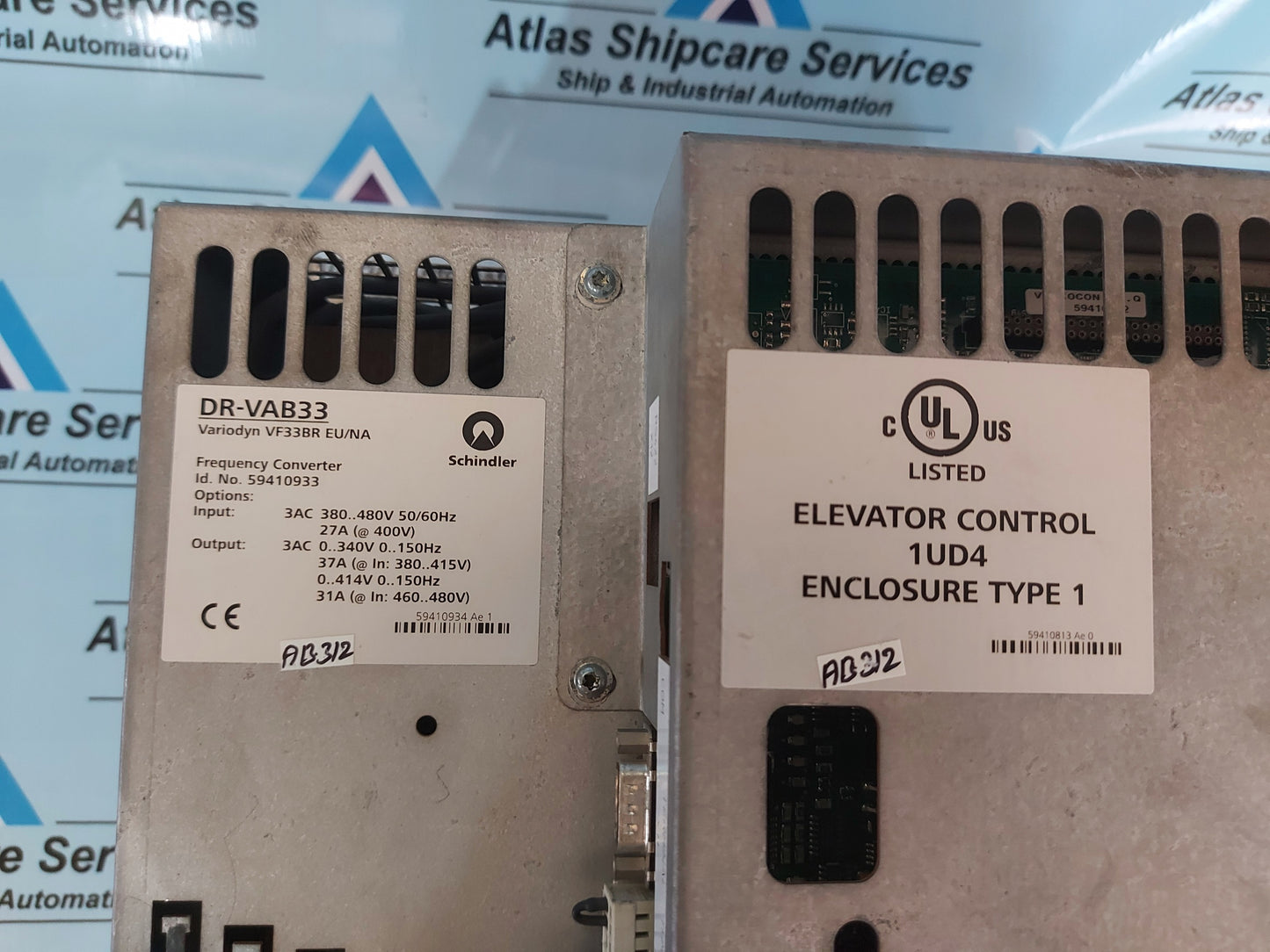 SCHINDLER FREQUENCY CONVERTER DR-VAB33 ID.NO 59410933
