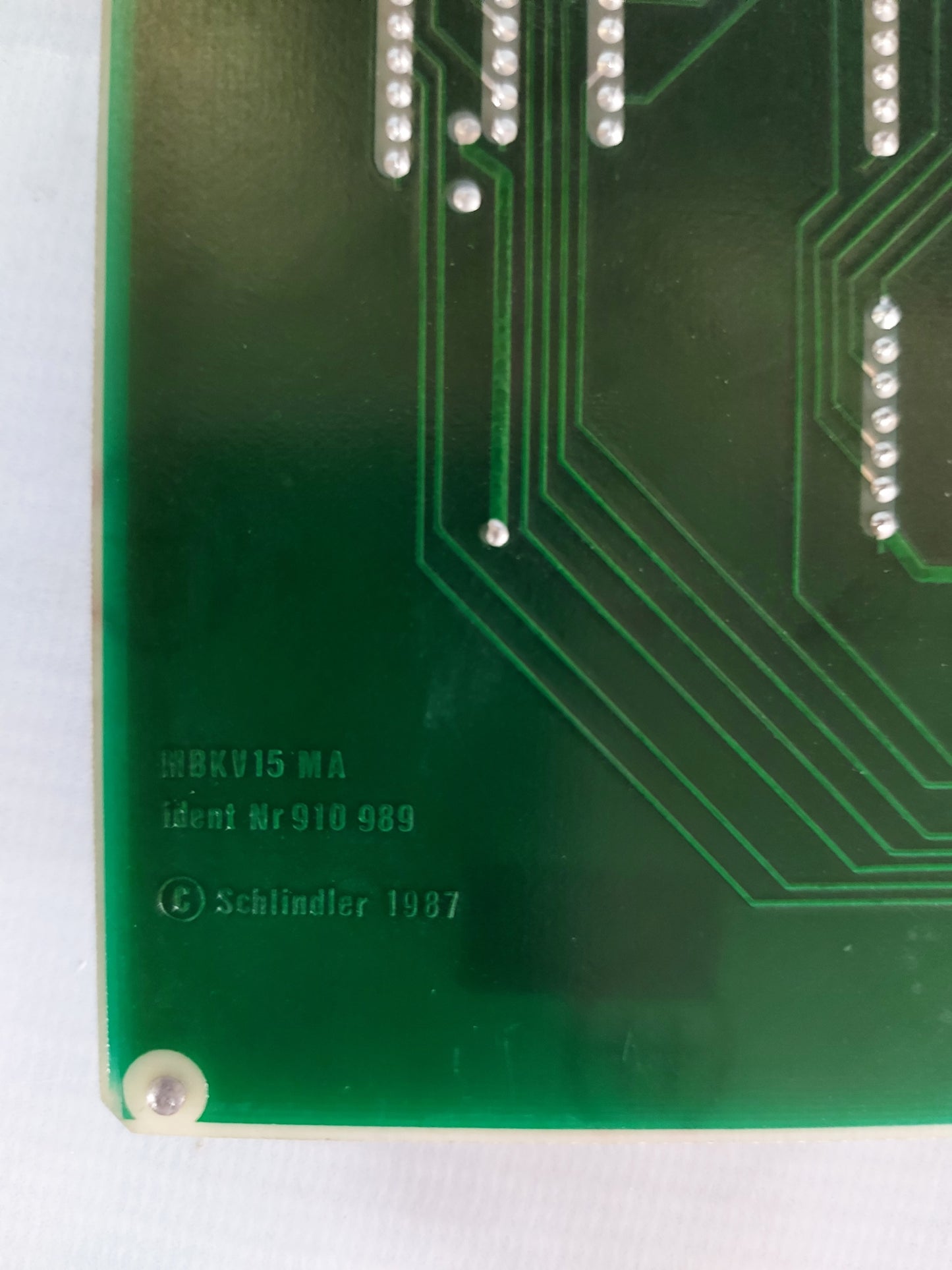 SCHINDLER MBKV15 MA 910 989 ELEVATOR CONTROL BOARD