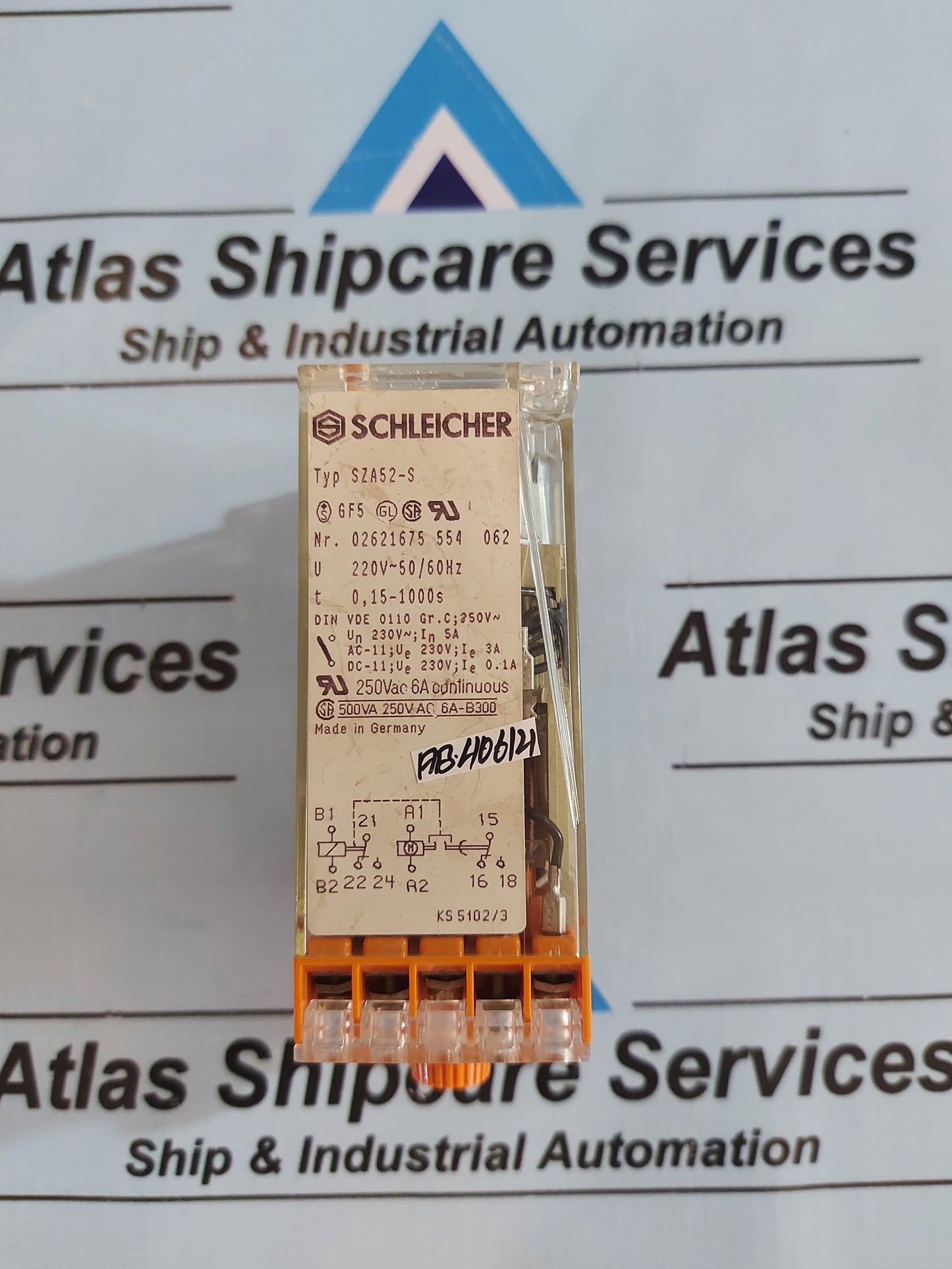 SCHLEICHER SZA52-S TIMER RELAY 02621675 554 062