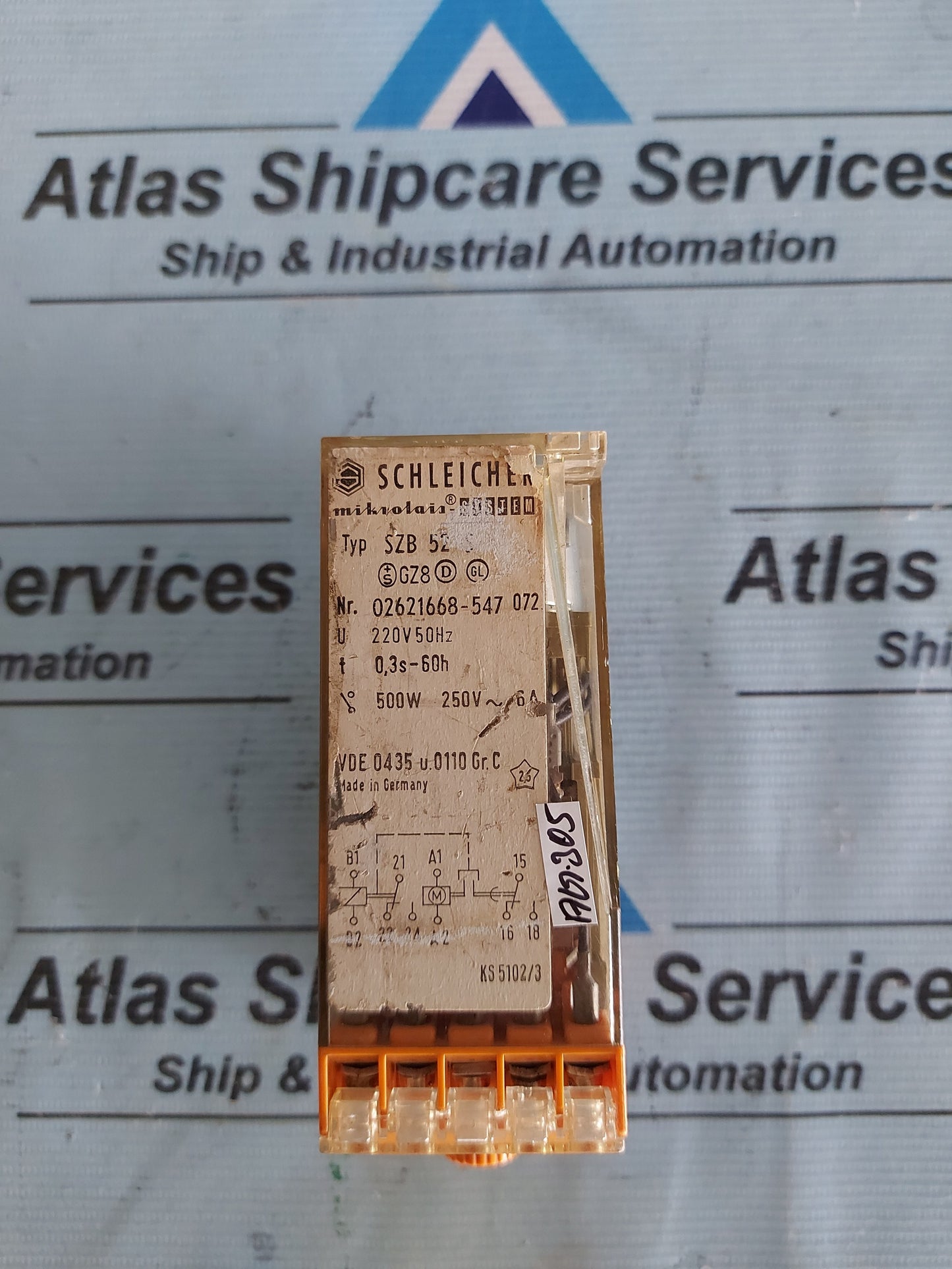 SCHLEICHER SZB 52-S TIME DELAY RELAY AG305