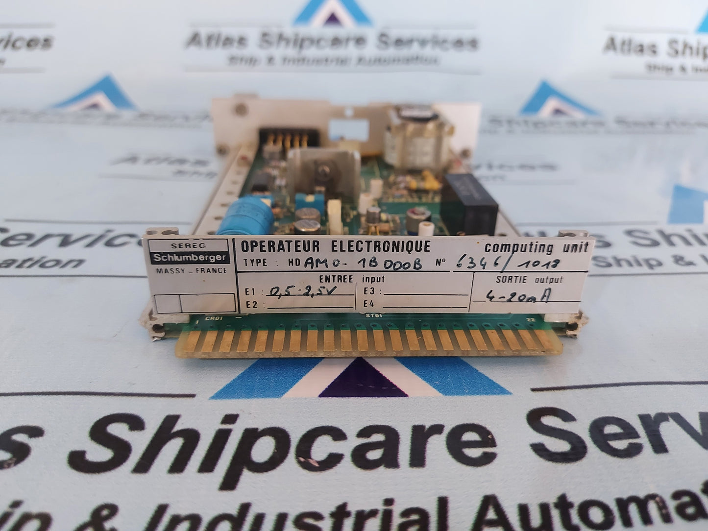 SCHLUMBERGER HDAM0-1B000B OPERATEUR ELECTRONIQUE COMPUTING UNIT