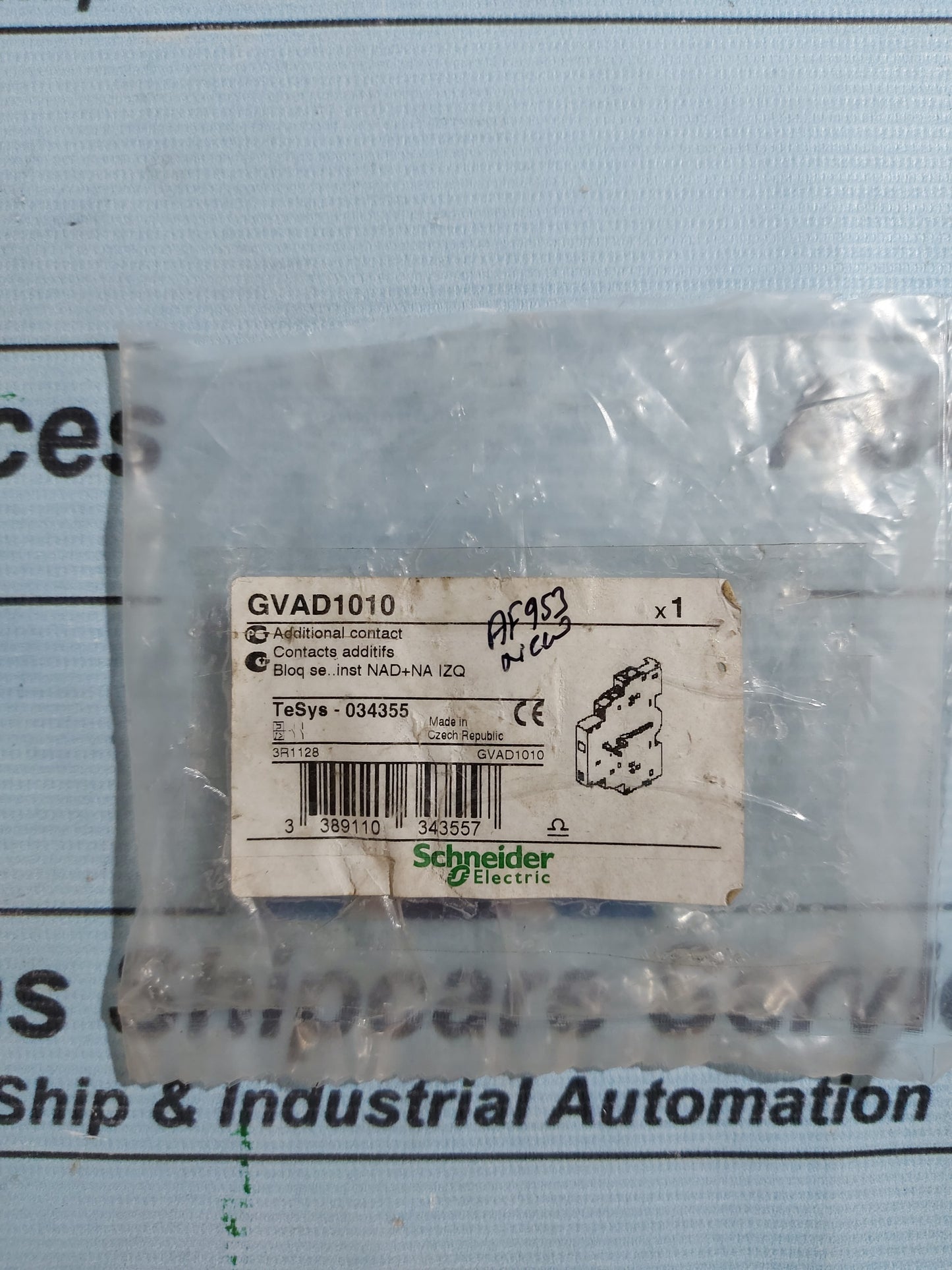 SCHNEIDER ELECTRIC GVAD1010 AUXILIARY CONTACT
