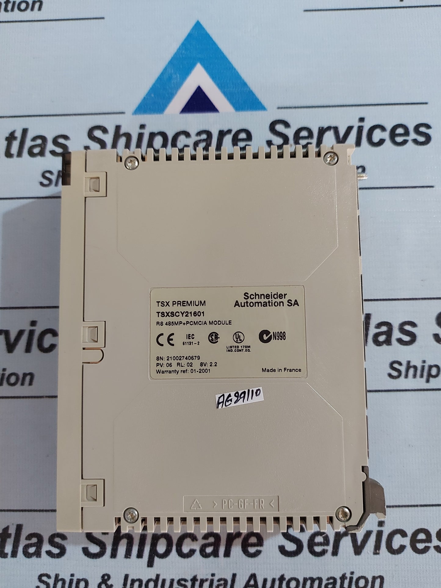SCHNEIDER ELECTRIC MODICON PREMIUM TSXSCY21601 RS 485MP+PCMCIA COMMUNICATION MODULE