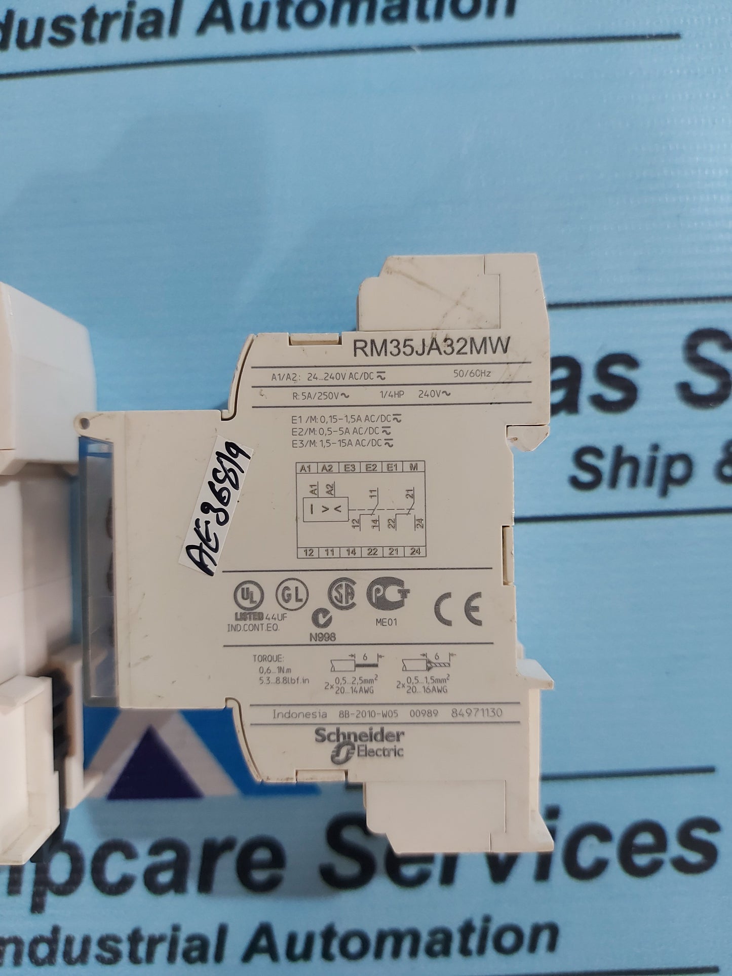 SCHNEIDER ELECTRIC RM35JA32MW CURRENT CONTROL RELAY