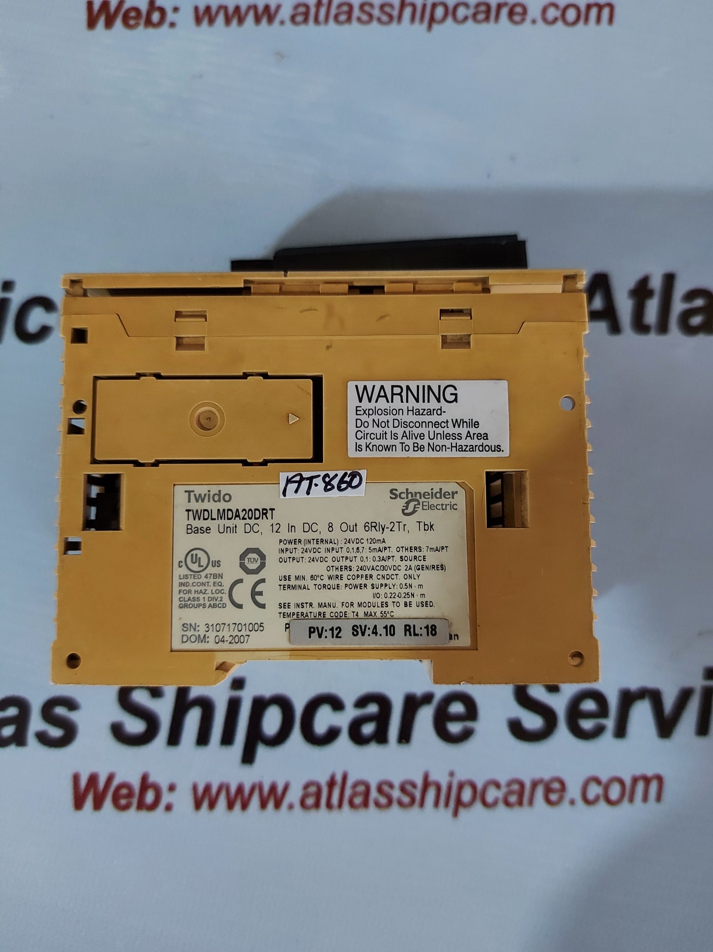 SCHNEIDER TWIDO TWDLMDA20DRT PROGRAMMABLE CONTROLLER