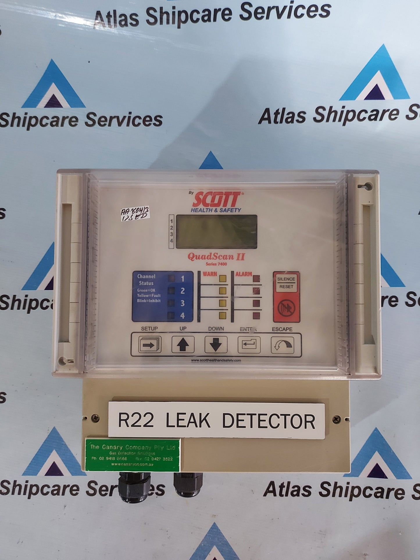 SCOTT QUADSCAN II SERIES 7400 FOUR POINT ANALOG GAS CONTROLLER