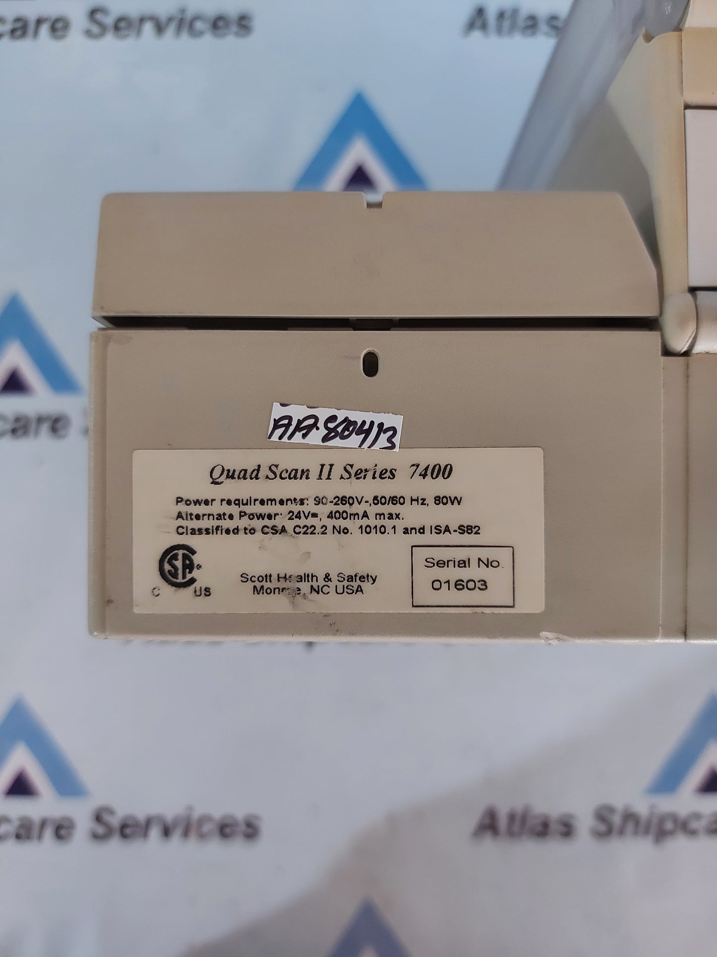SCOTT QUADSCAN II SERIES 7400 FOUR POINT ANALOG GAS CONTROLLER