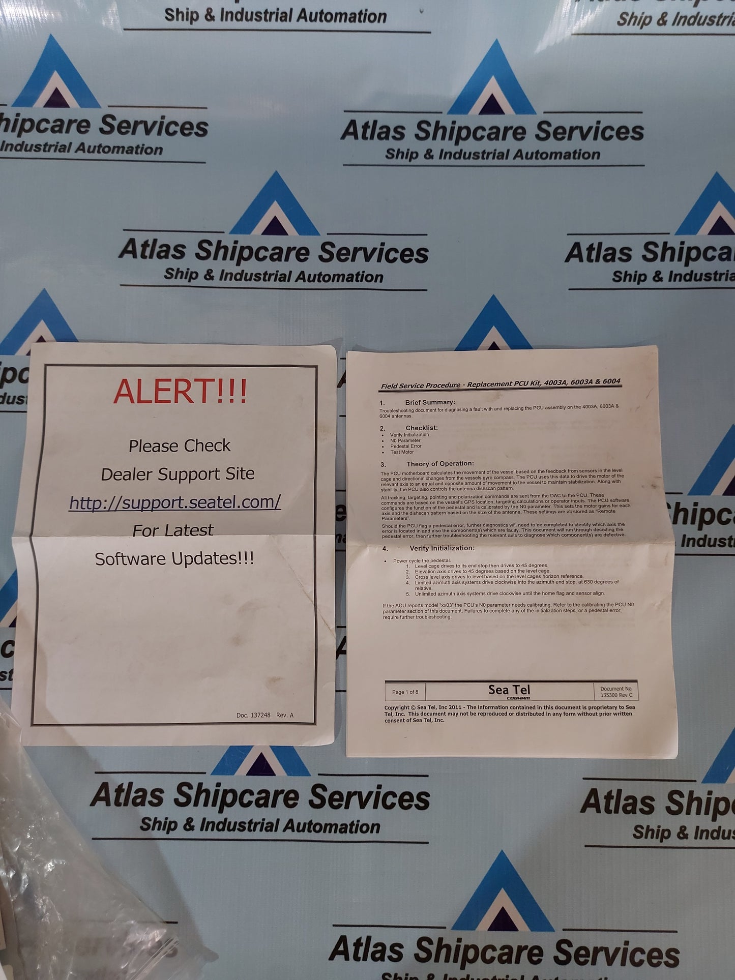 SEA TEL 135300 REPLACEMENT PCU KIT,4003A,6003A & 6004 123385 2.53K