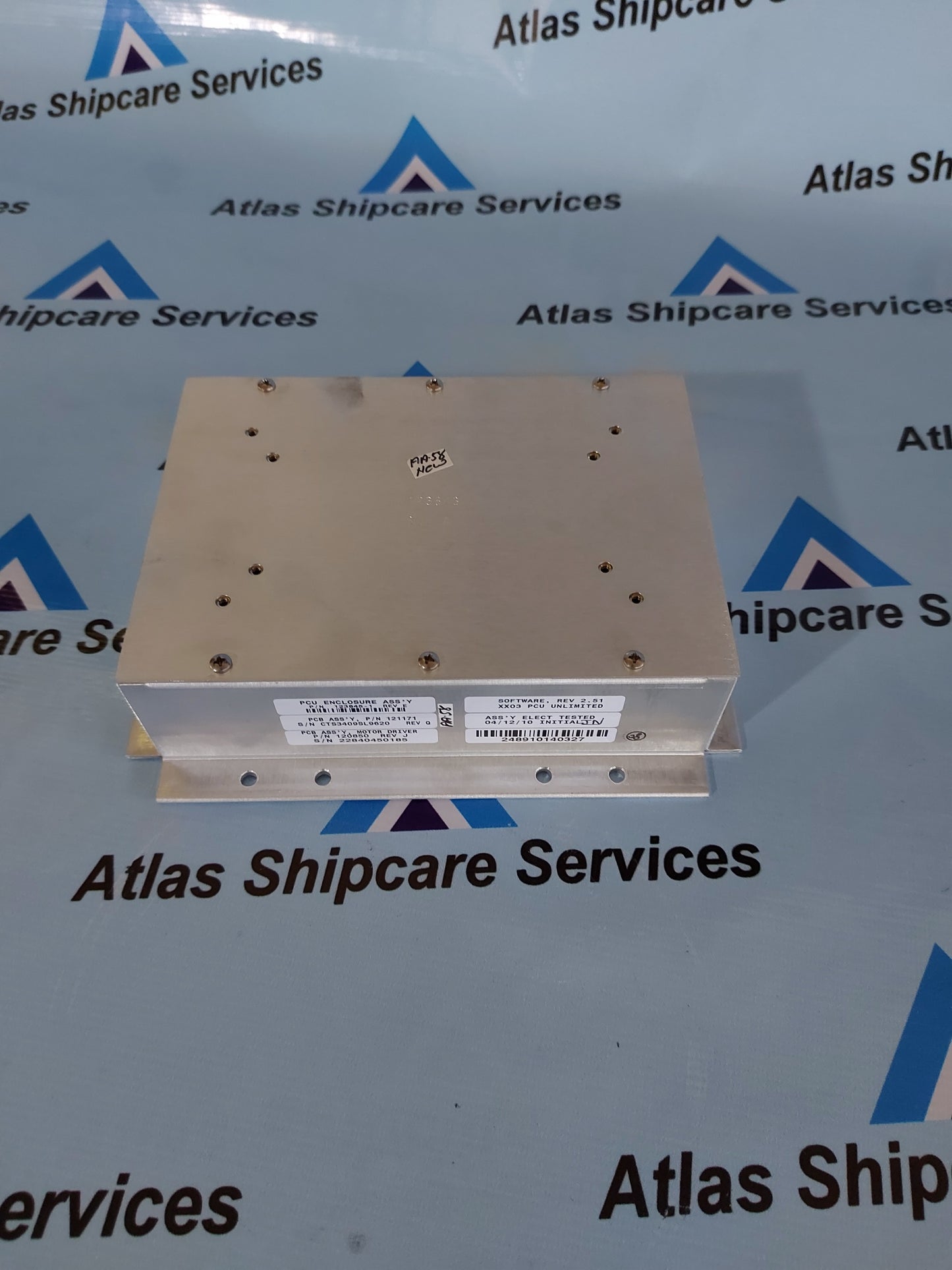 SEA TEL PCB ASS'Y 121171 MOTOR DRIVER BOARD PCU ENCLOSURE 123845-1