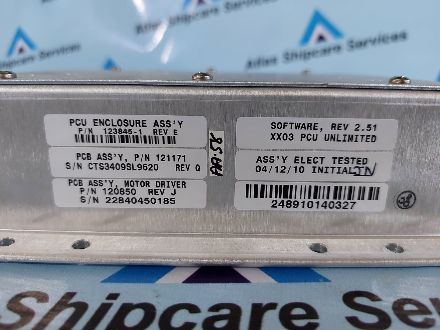 SEA TEL PCB ASS'Y 121171 MOTOR DRIVER BOARD PCU ENCLOSURE 123845-1