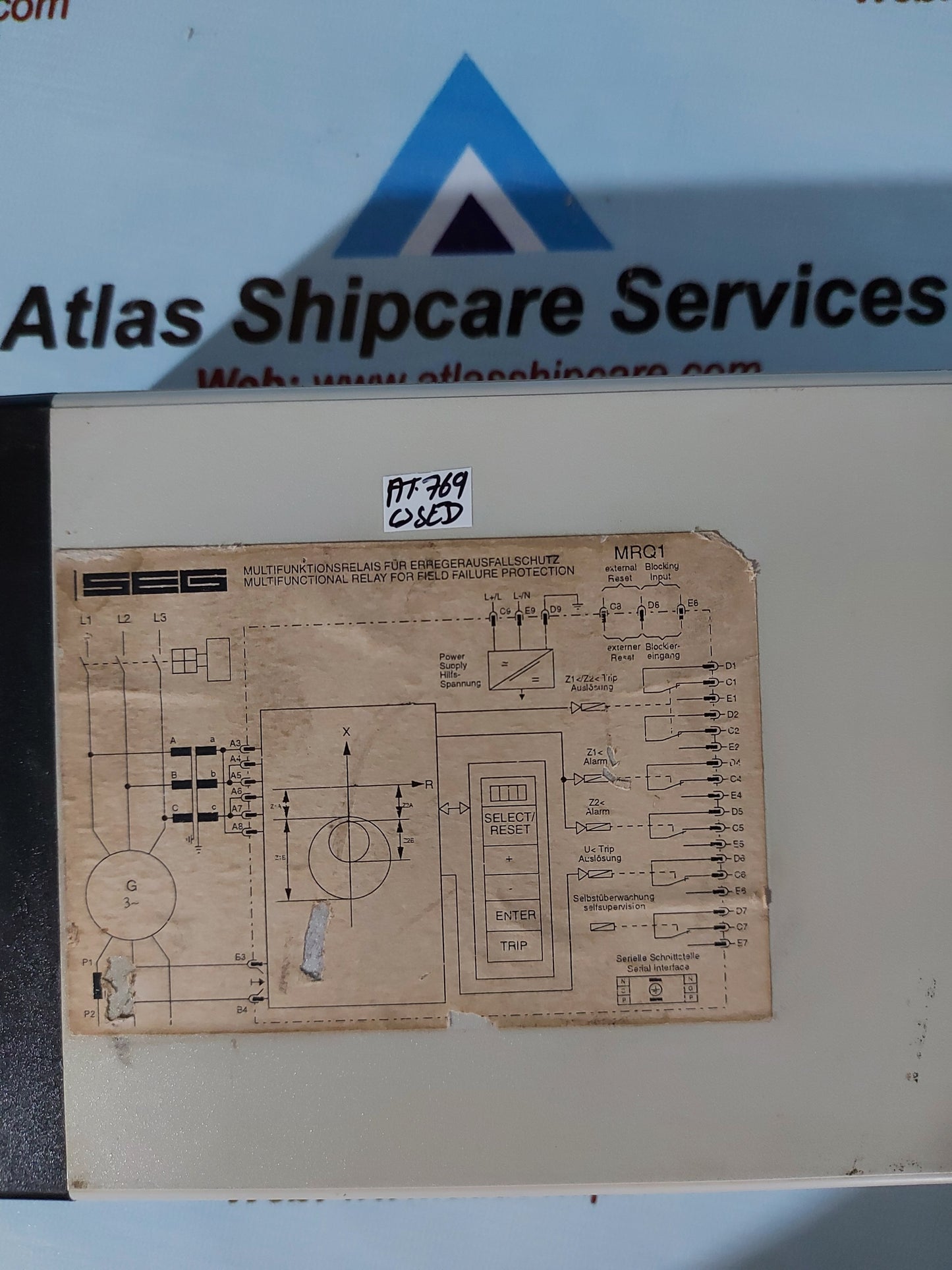 SEG MRQ1-I5U2D POWER PROTECTION RELAY