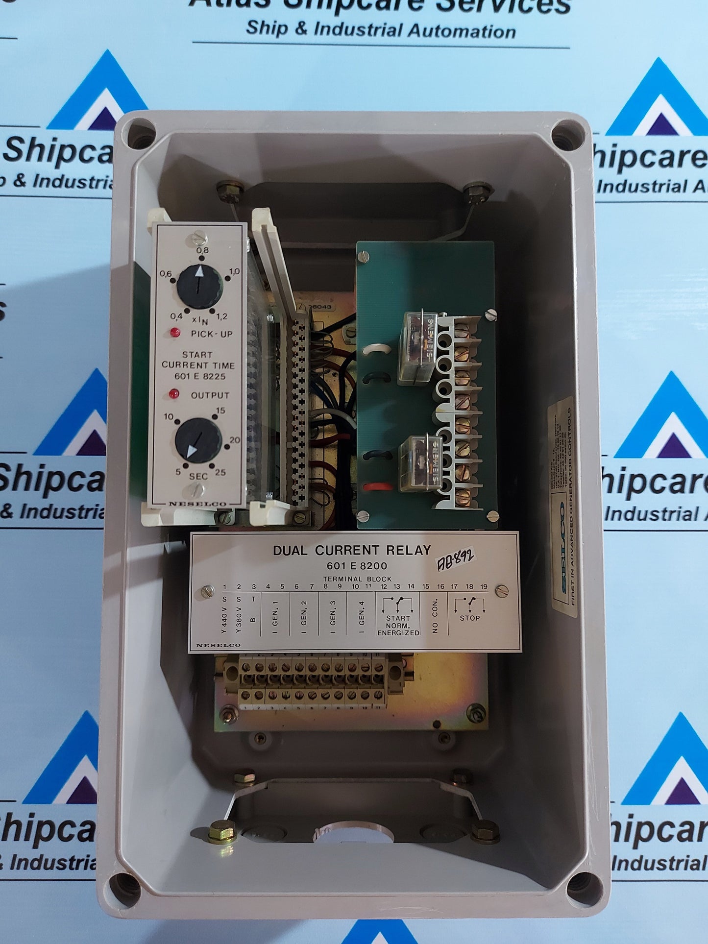 SELCO 601 E 8200 DUAL CURRENT RELAY TERMINAL BLOCK